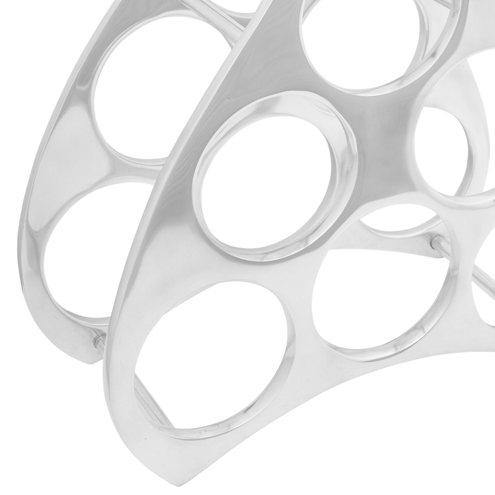 Borállvány ezüst 32x14x37,5 cm alumínium