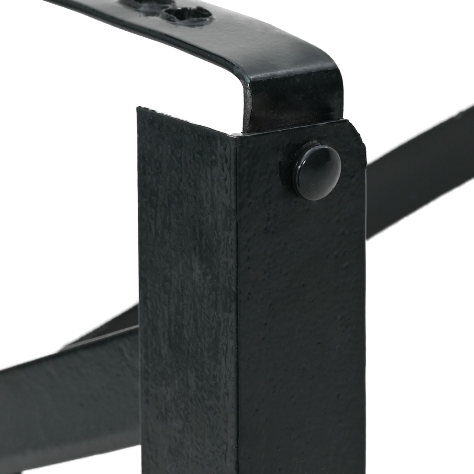 Sörpad lába 2 db összecsukható fekete porbevonatos acél