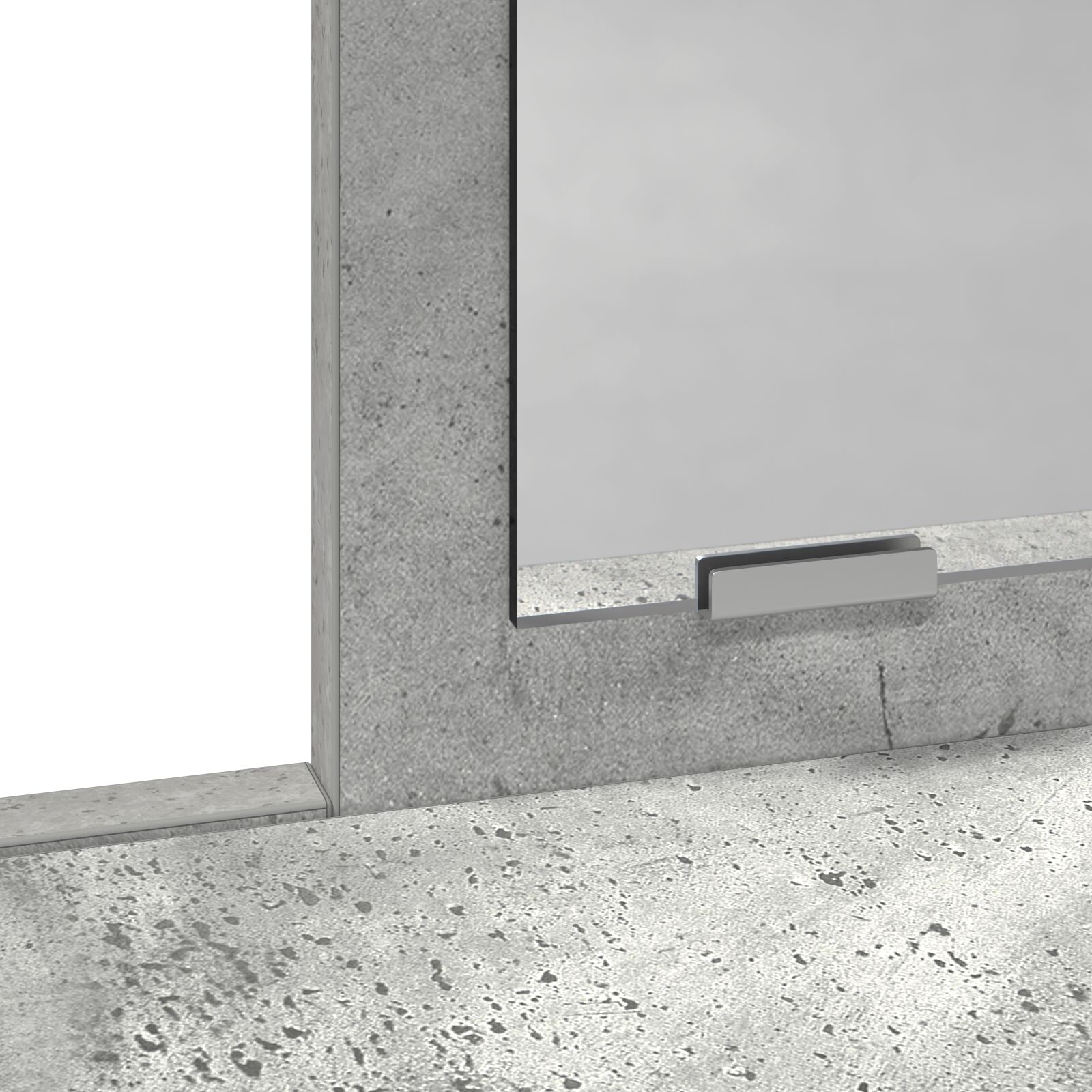 Sminkasztal fiókokkal beton szürke 100x41x140 cm