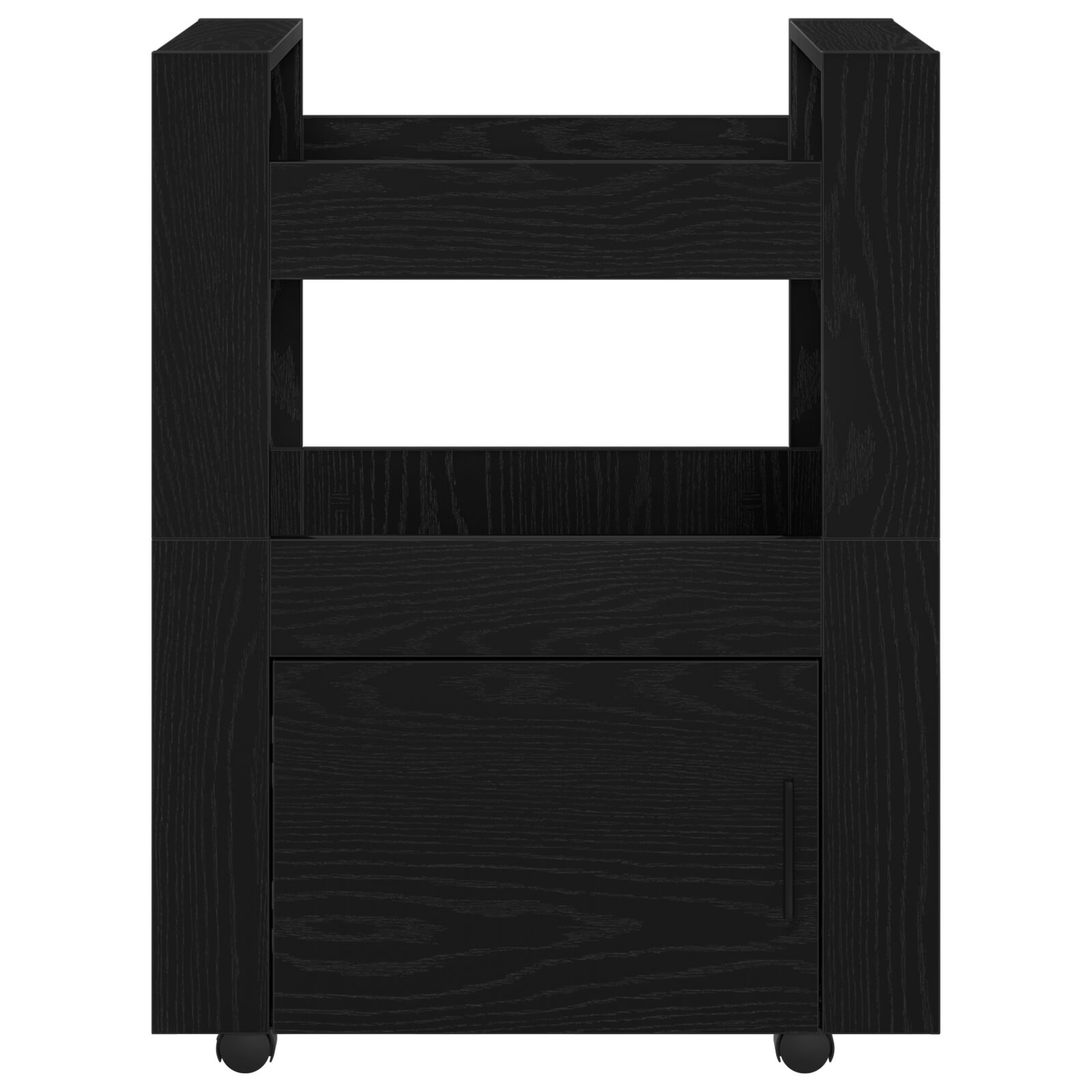 Konyhai kocsi fekete tölgy 60x45x80 cm mérnöki fa Konyhai kocsi fekete tölgy 60x45x80 cm mérnöki fa