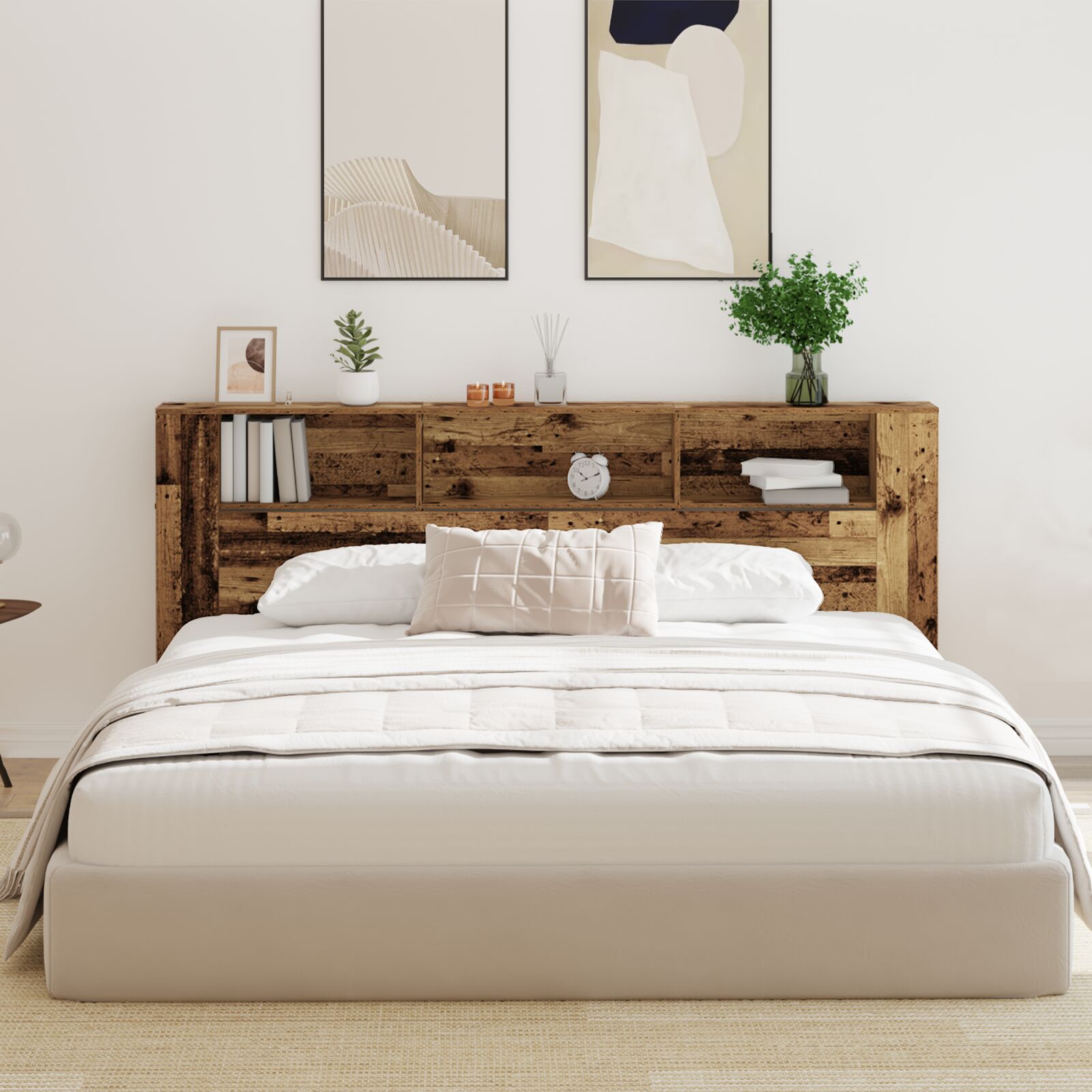 Fejtámla szekrény régi fa 220x18,5x104,5 cm