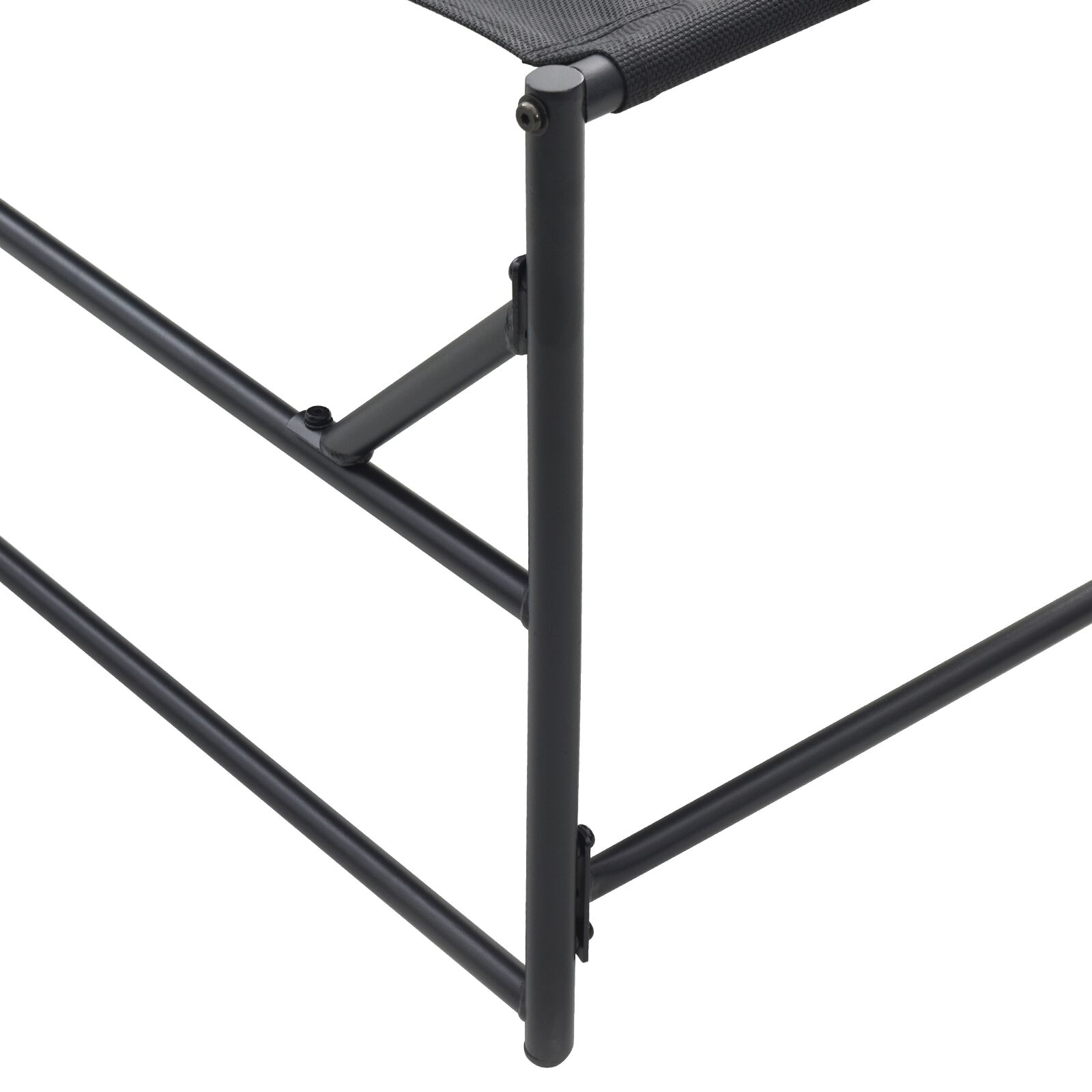 Kültéri pihenőágy, antracit színben, 200x74x73 cm, acél és textilén