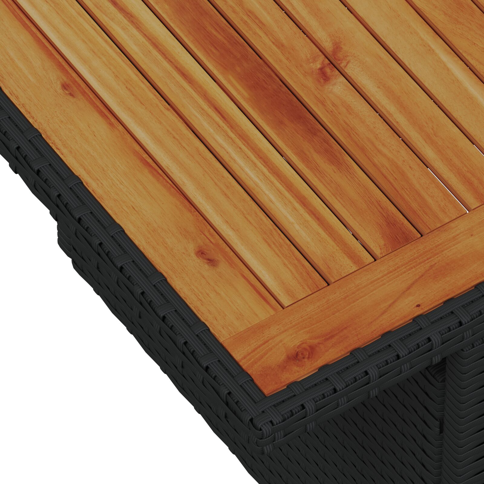 10 darabos kerti kanapé szett párnákkal fekete poli rattan