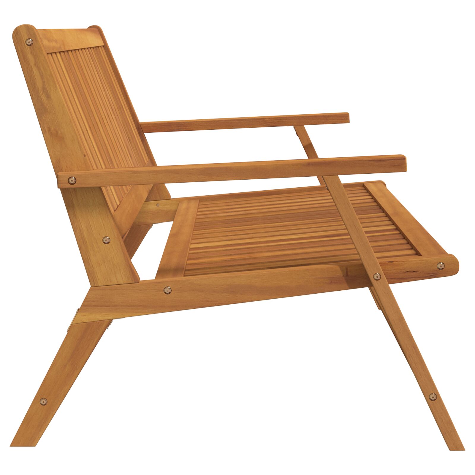 Kerti pad 122,5x77x74 cm tömör akácfából Kerti pad 122,5x77x74 cm tömör akácfából