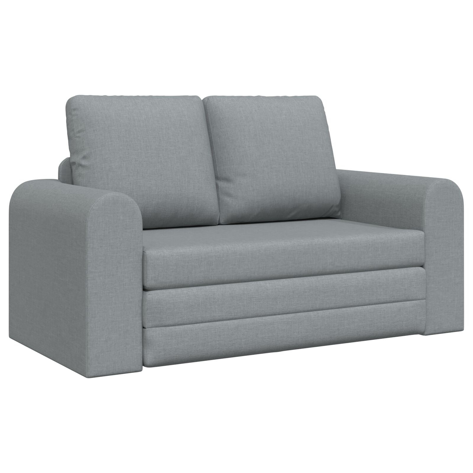 Floor sofa bed 2 az 1-ben világosszürke 148x71x83 cm bútor Floor sofa bed 2 az 1-ben világosszürke 148x71x83 cm bútor