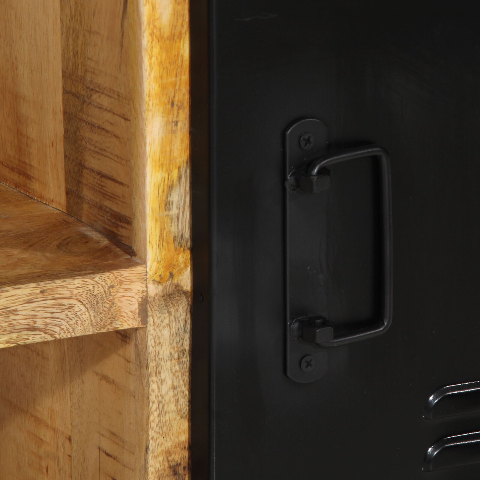 Cipőpad 100x40x50 cm tömör fa durva mangó