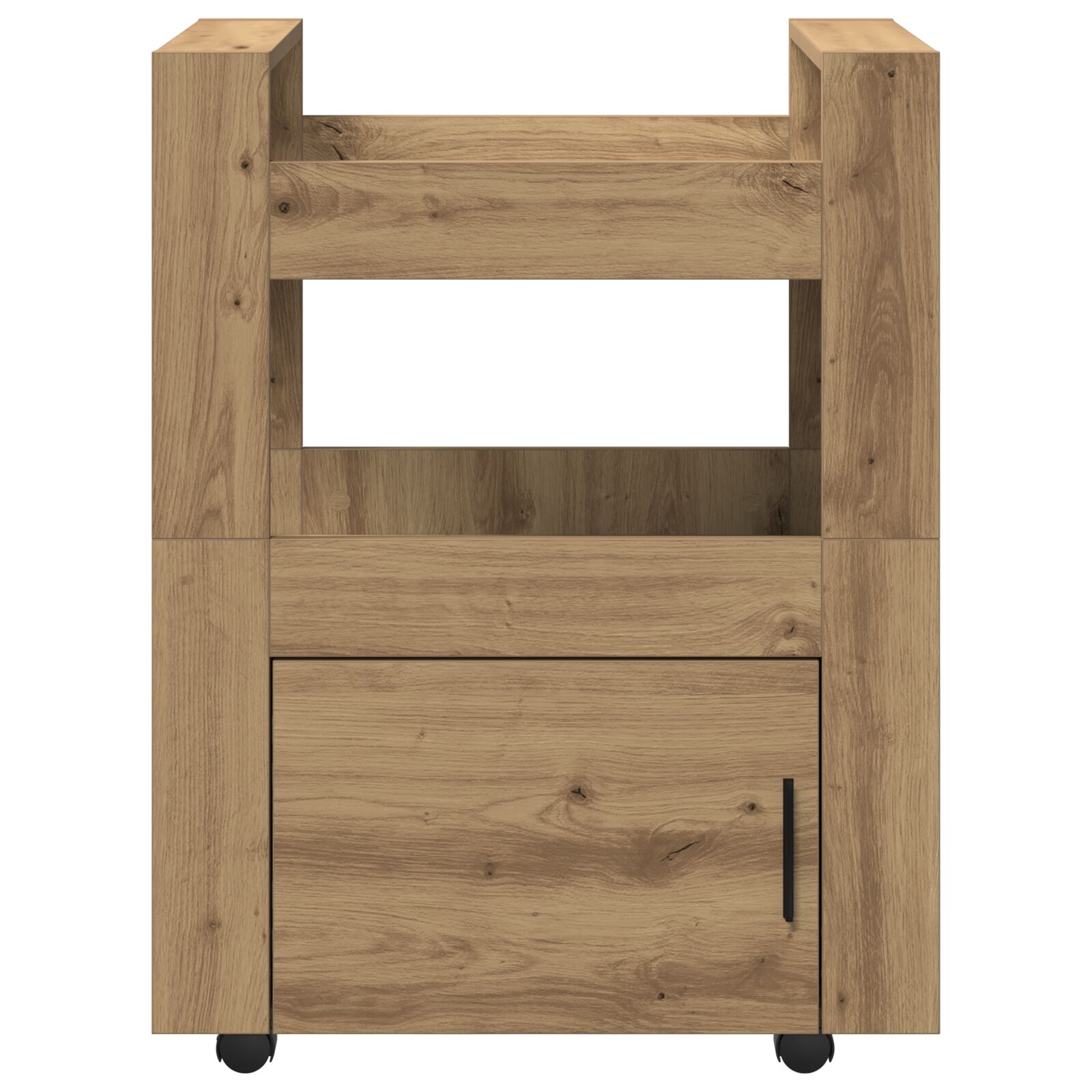 Konyhai trolly mesteri tölgy 60x45x80 cm mérnöki fa