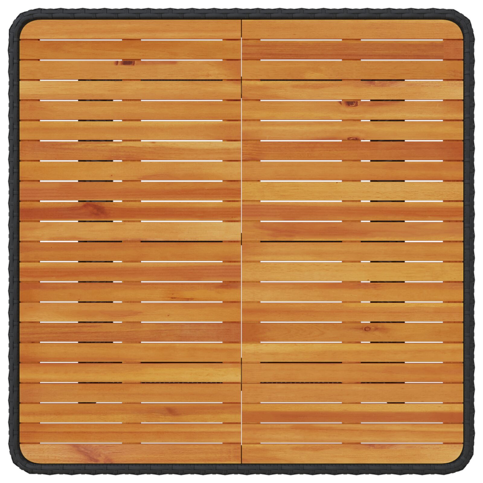 3 darabos kert étkező szett párnákkal fekete poli rattan akácia