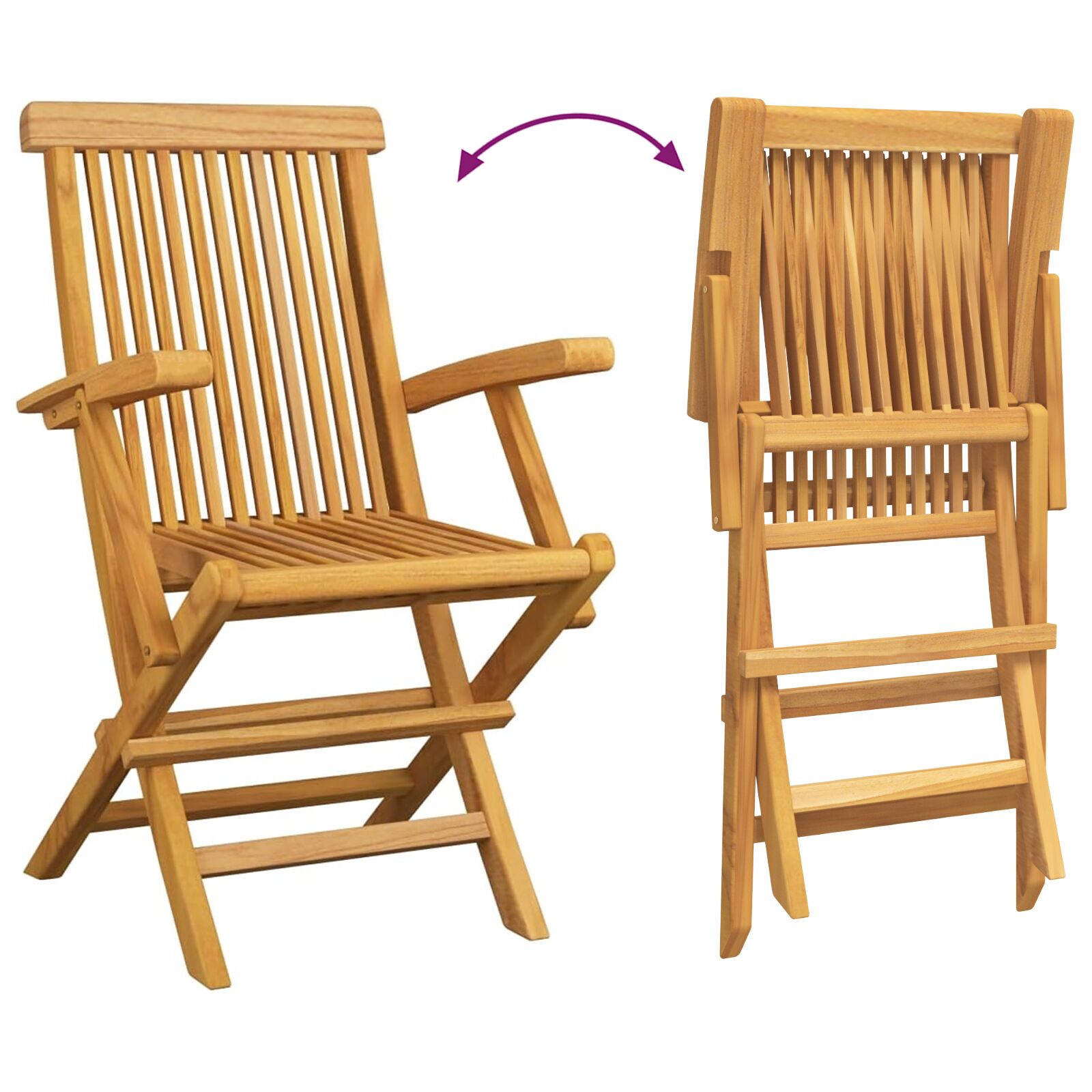 5 részes kerti étkező szett tömör teakfából