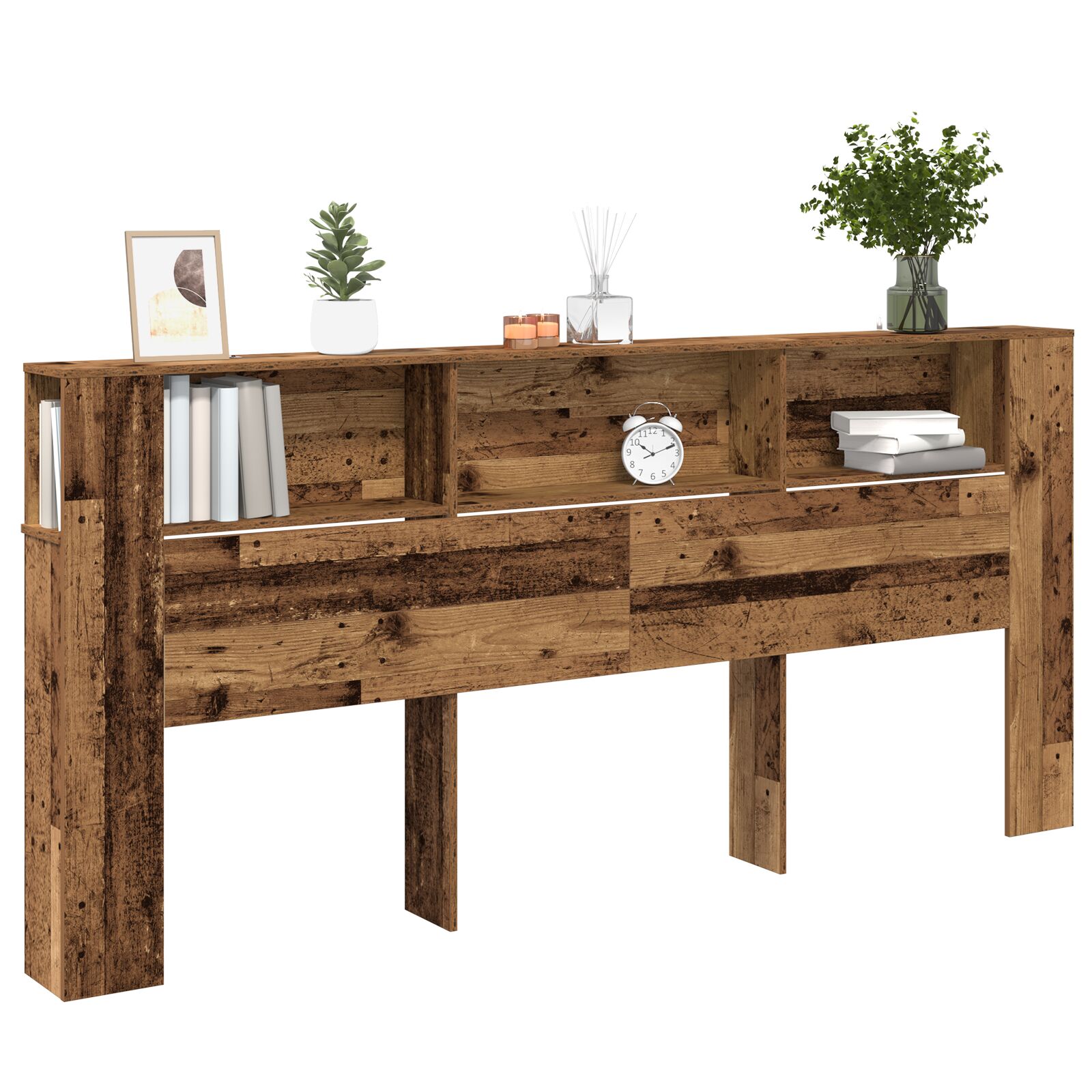 Fejtámla szekrény régi fa 220x18,5x104,5 cm