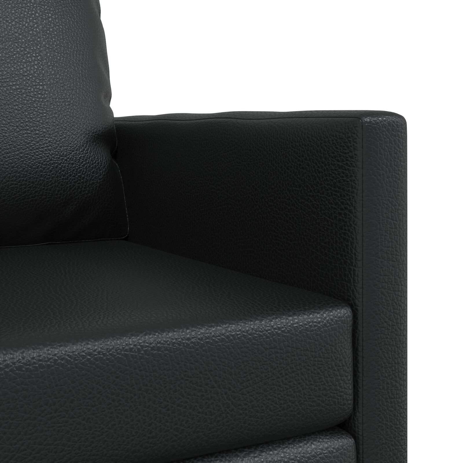 Floor sofa bed 2-in-1 fekete 74x77x81 cm műbőr Floor sofa bed 2-in-1 fekete 74x77x81 cm műbőr