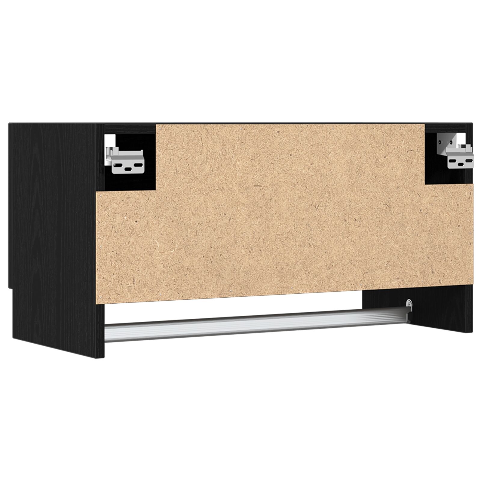 Fekete tölgy szekrény 70x32,5x35 cm lemezelt fa