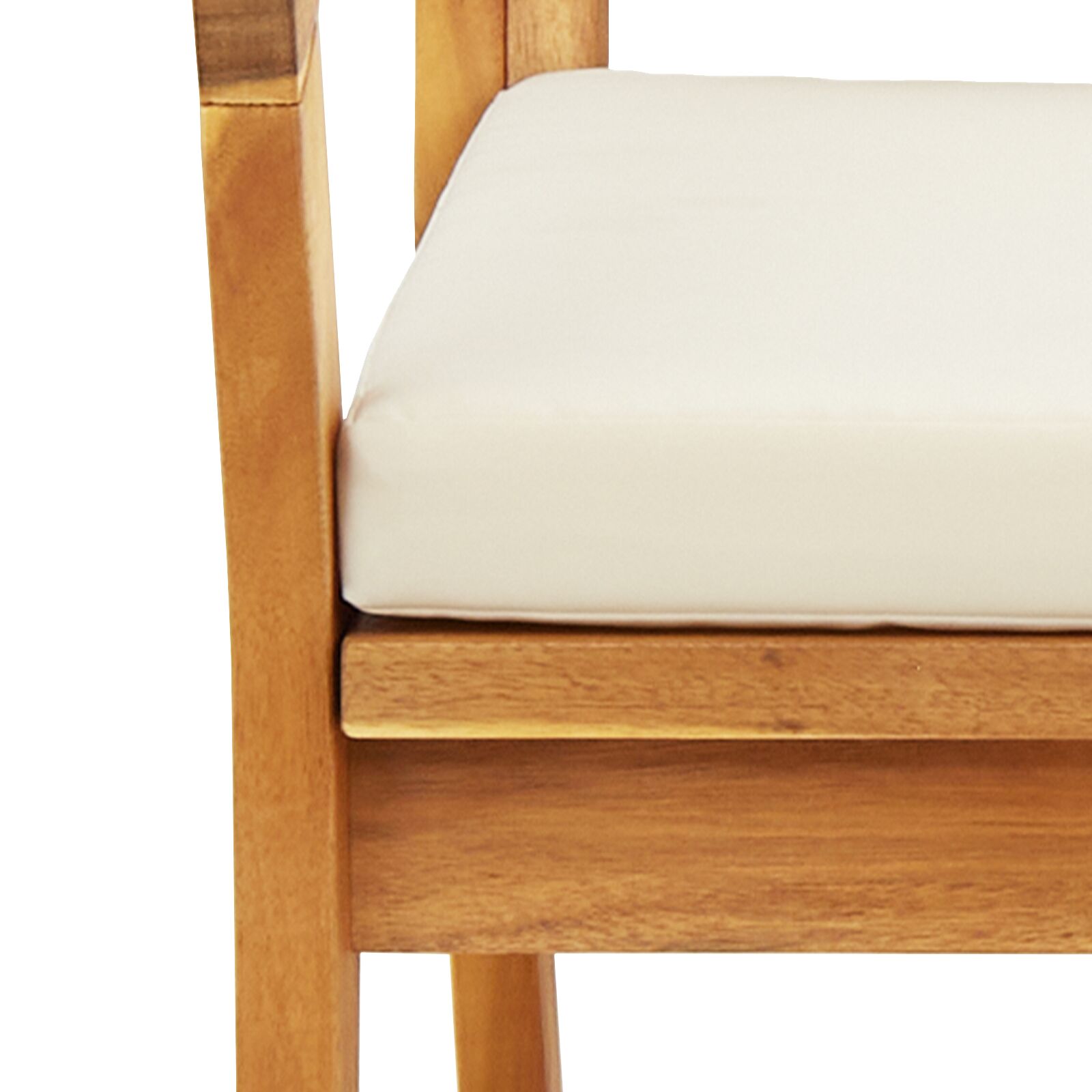 Kerti pad párnákkal 115x70x72 cm tömör akácfából