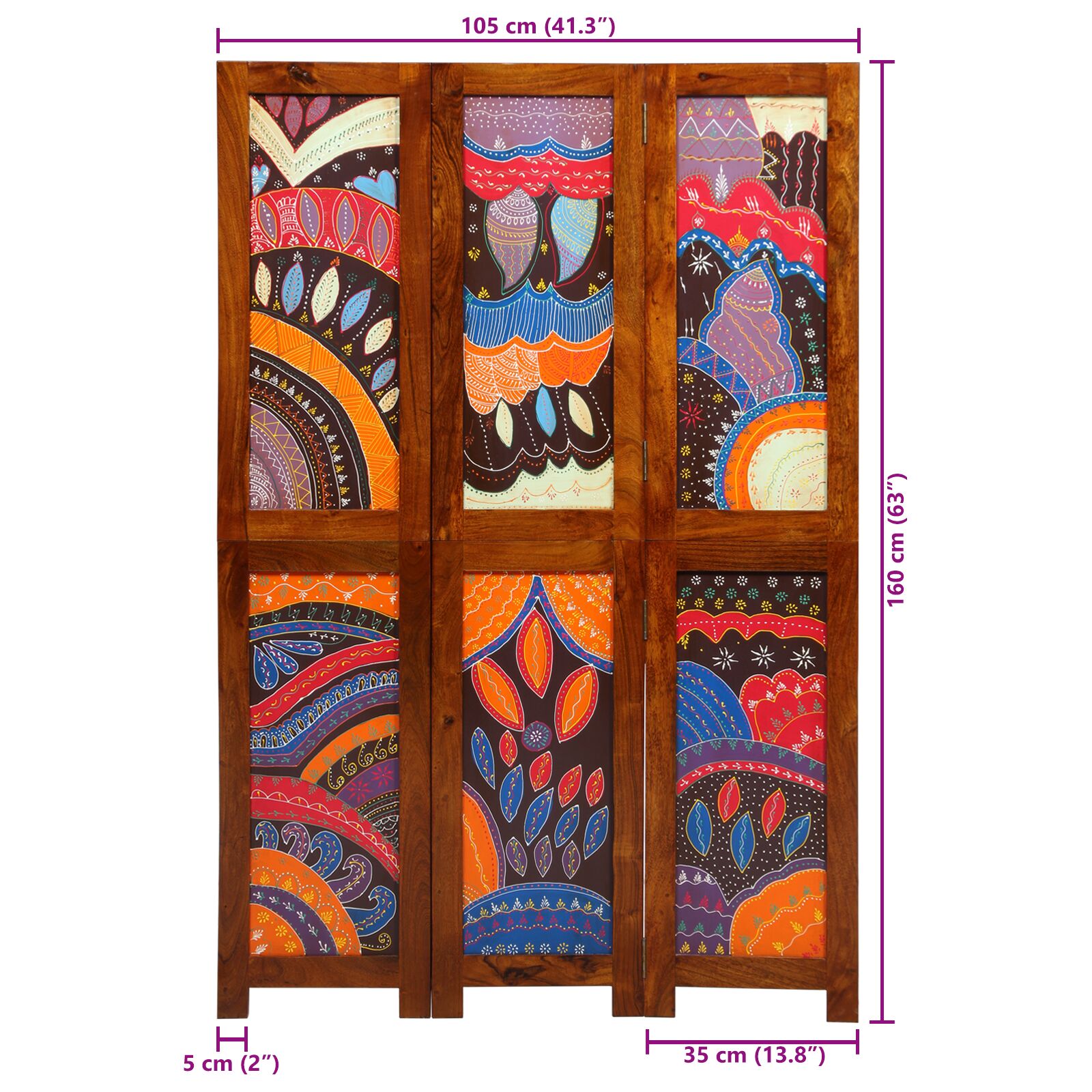 3 paneles szobafelosztó mézbarna 35x1.5x160 cm tömör akácfa 3 paneles szobafelosztó mézbarna 35x1.5x160 cm tömör akácfa