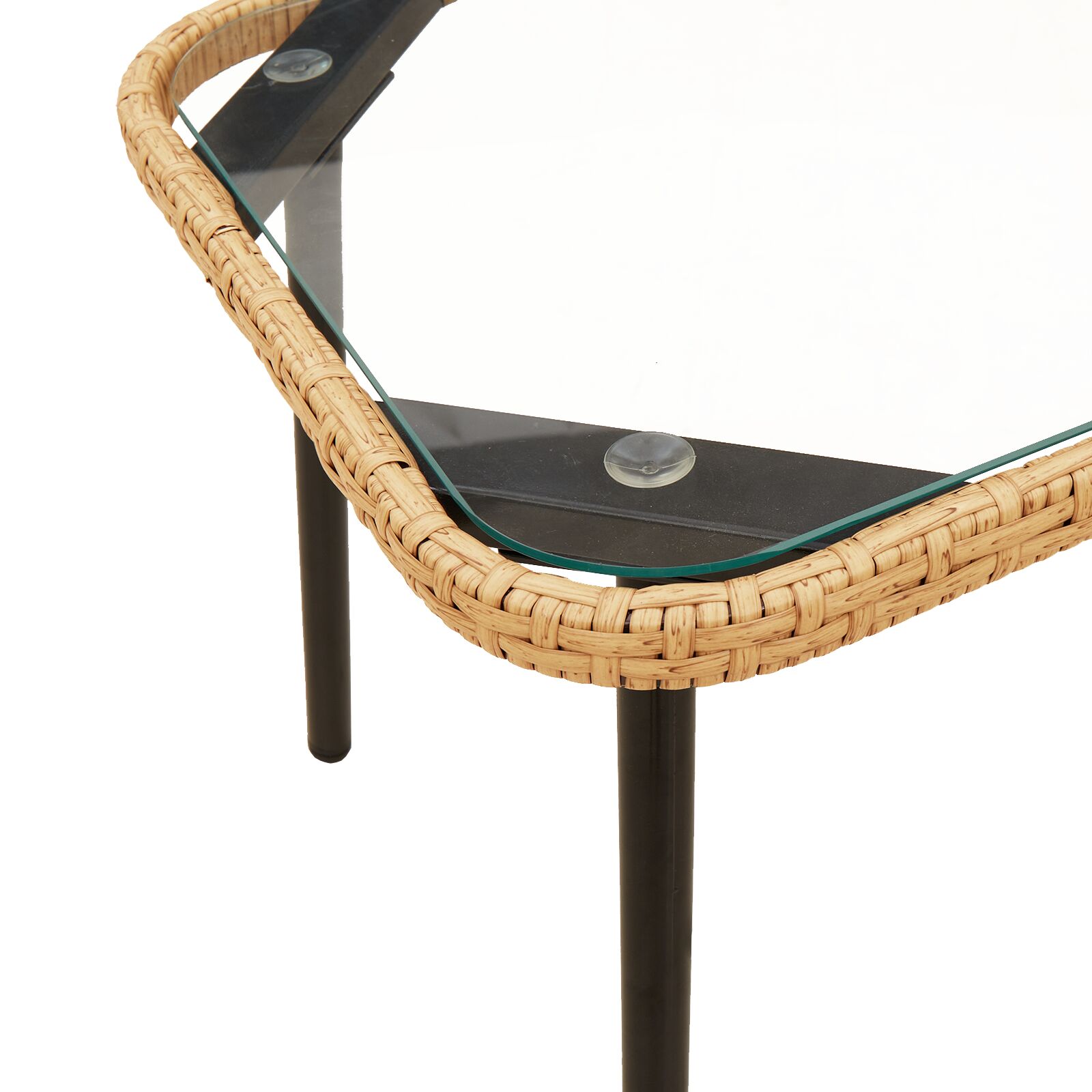 2 darabos kerti kanapé szett párnákkal természetes poli rattan