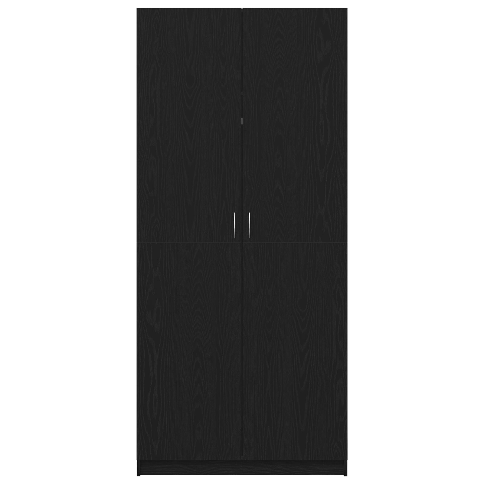 Fekete tölgy ruhásszekrény 90x52x200 cm összeszerelt fa