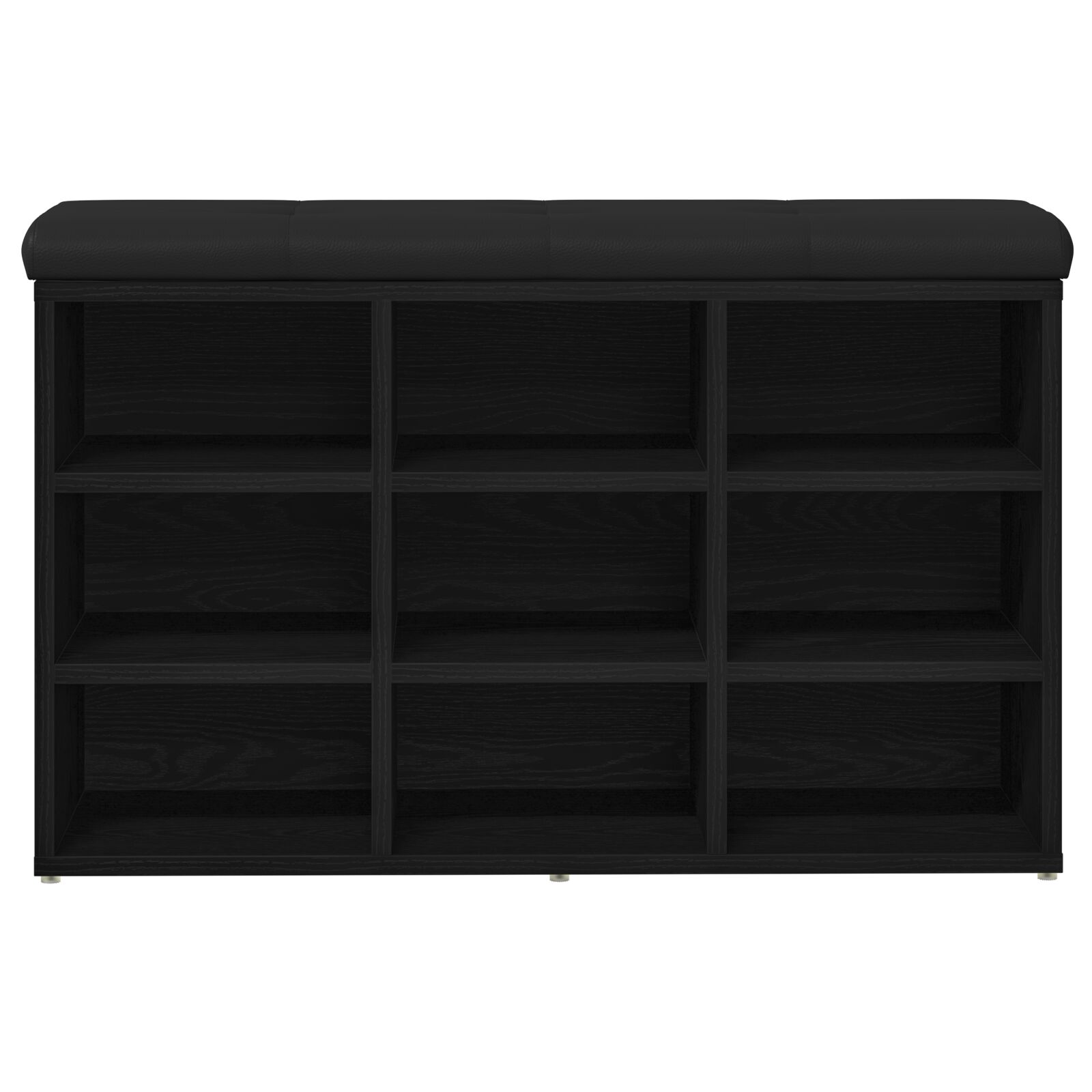 Tárolópad fekete tölgy 80x30x48 cm műgyanta