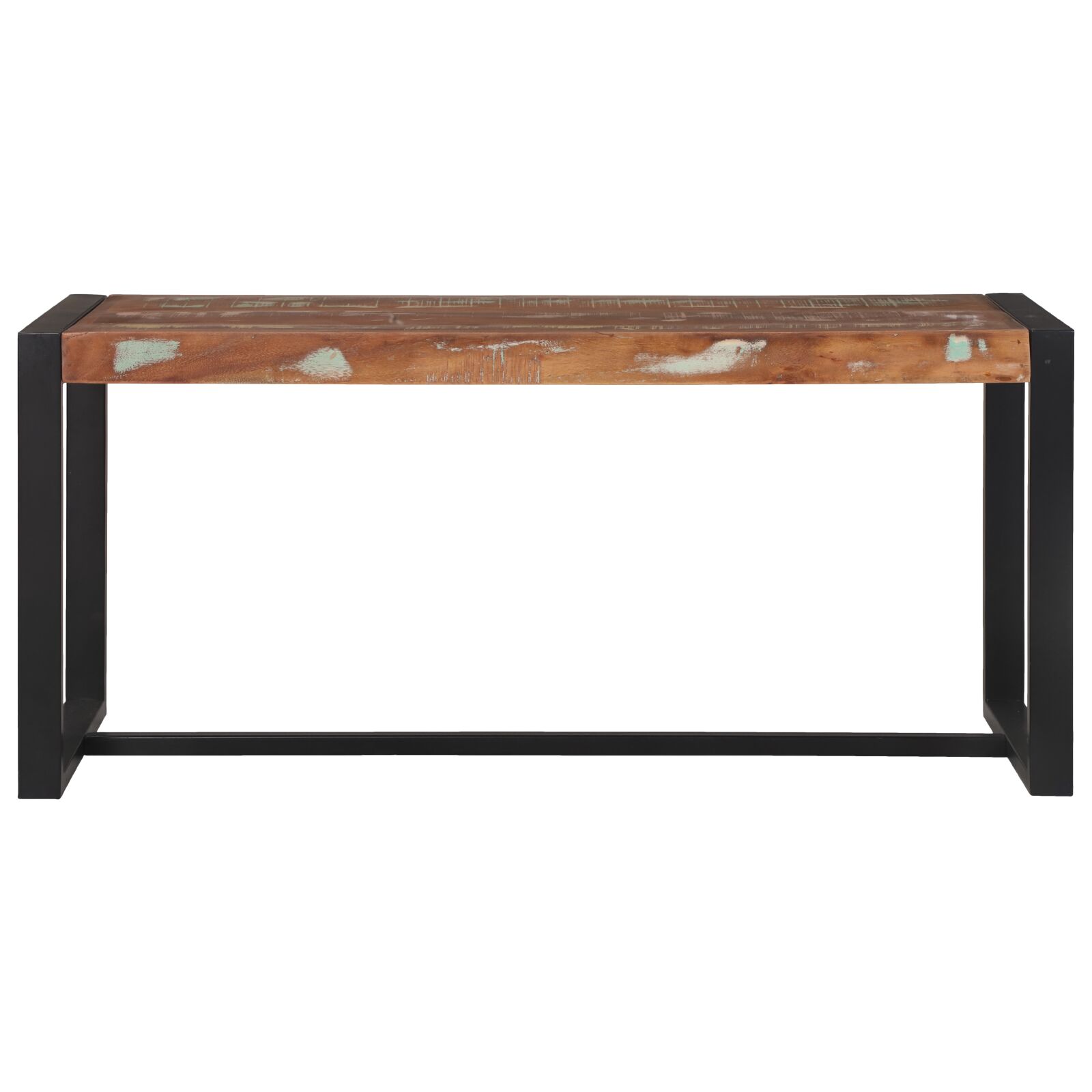 Pad többszínű tömör újrahasznosított fa 100 x 35 x 45 cm