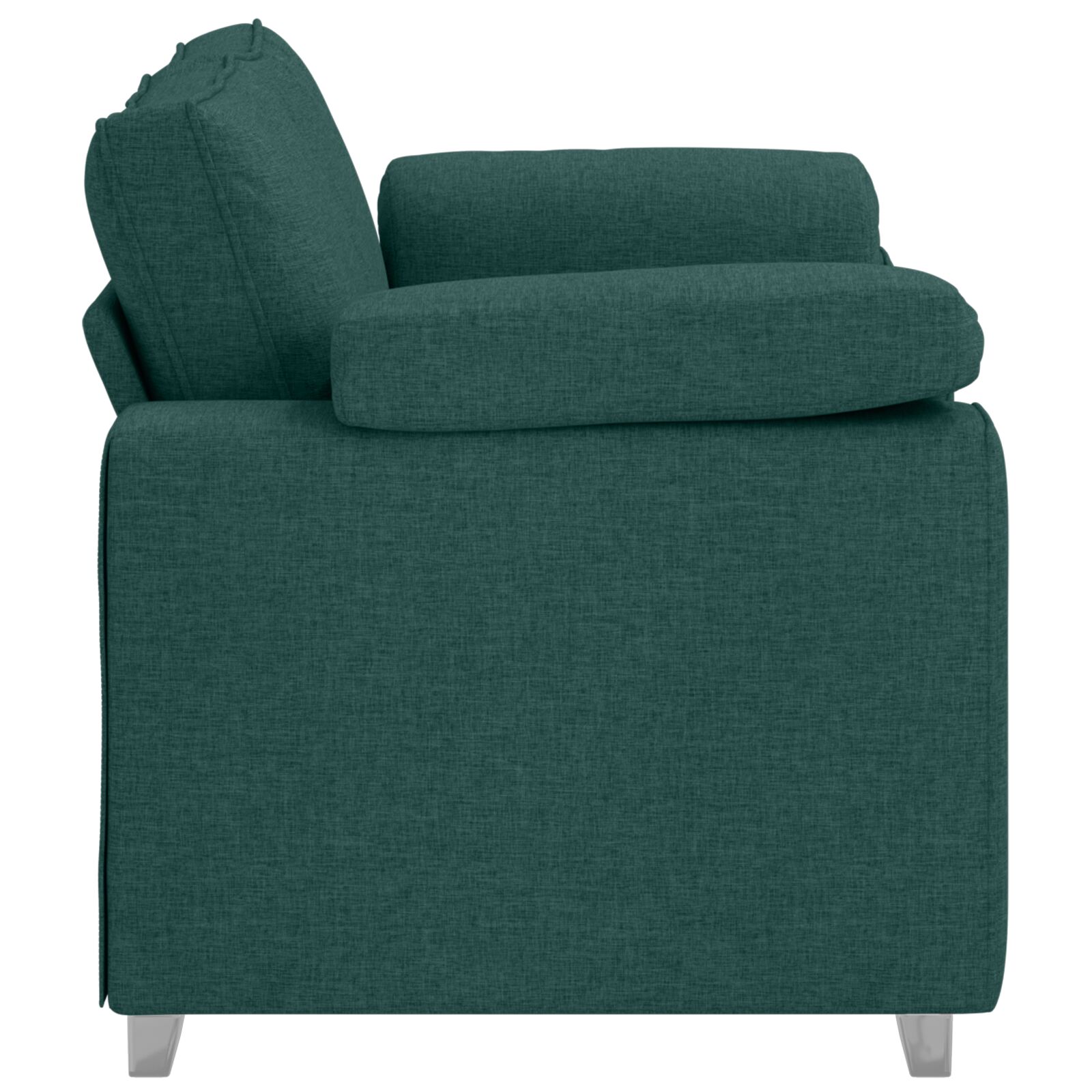 Kétszemélyes kanapé sötét zöld 120 cm szövet Kétszemélyes kanapé sötét zöld 120 cm szövet