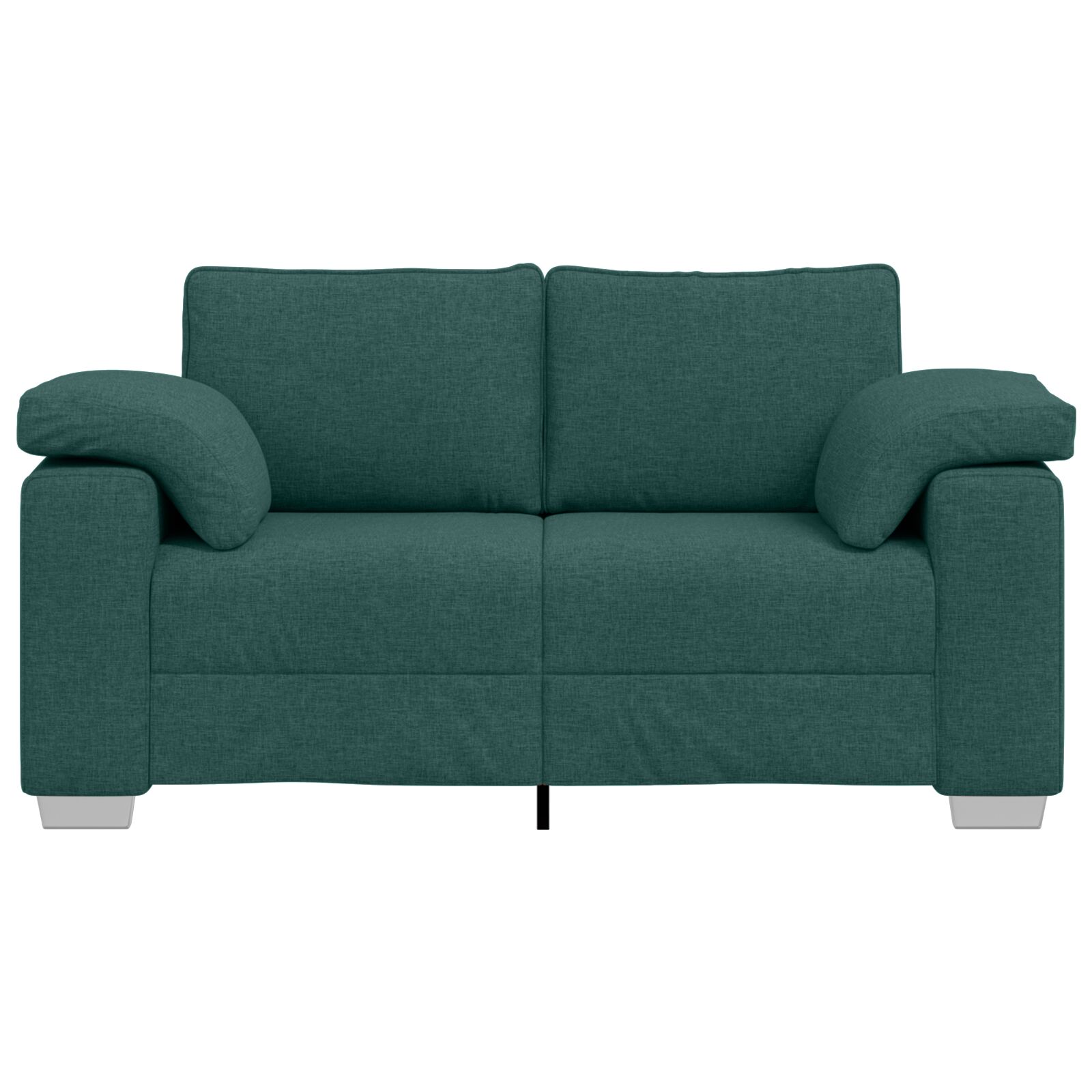 Kétszemélyes kanapé sötét zöld 120 cm szövet Kétszemélyes kanapé sötét zöld 120 cm szövet