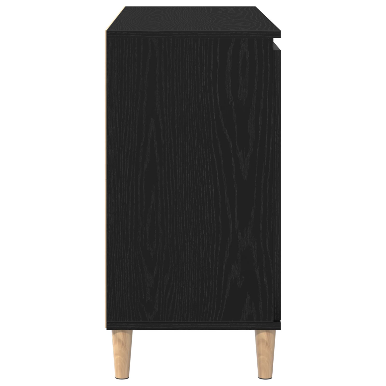 Fekete tölgy oldalszekrény 101x35x60 cm műszaki fa