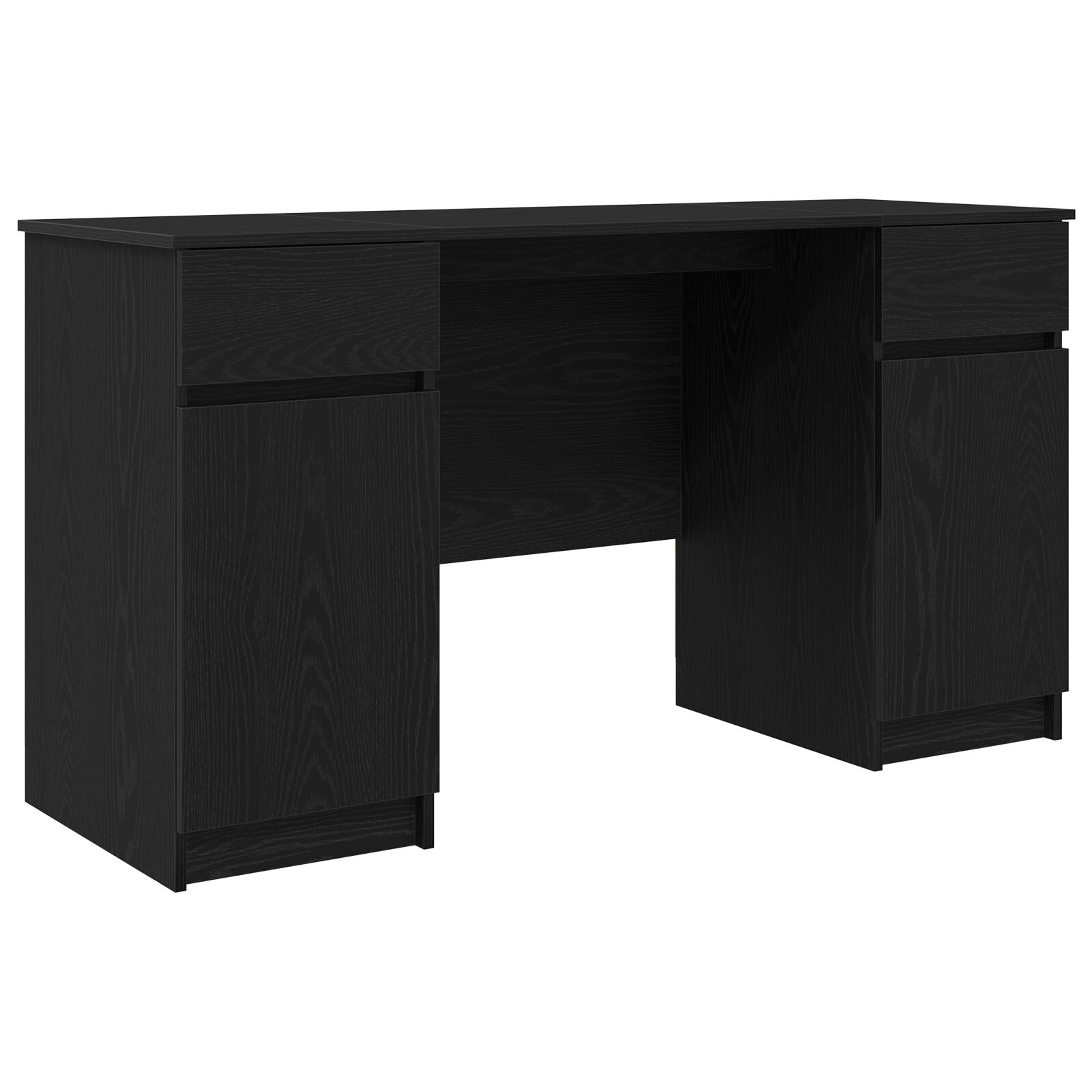 Asztal fekete tölgy 140x49x76 cm mérnöki fa Asztal fekete tölgy 140x49x76 cm mérnöki fa