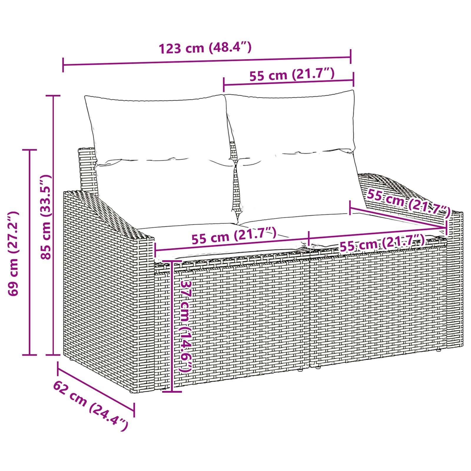 10 darabos kerti kanapé készlet párnákkal, világosszürke, poli rattan 10 darabos kerti kanapé készlet párnákkal, világosszürke, poli rattan