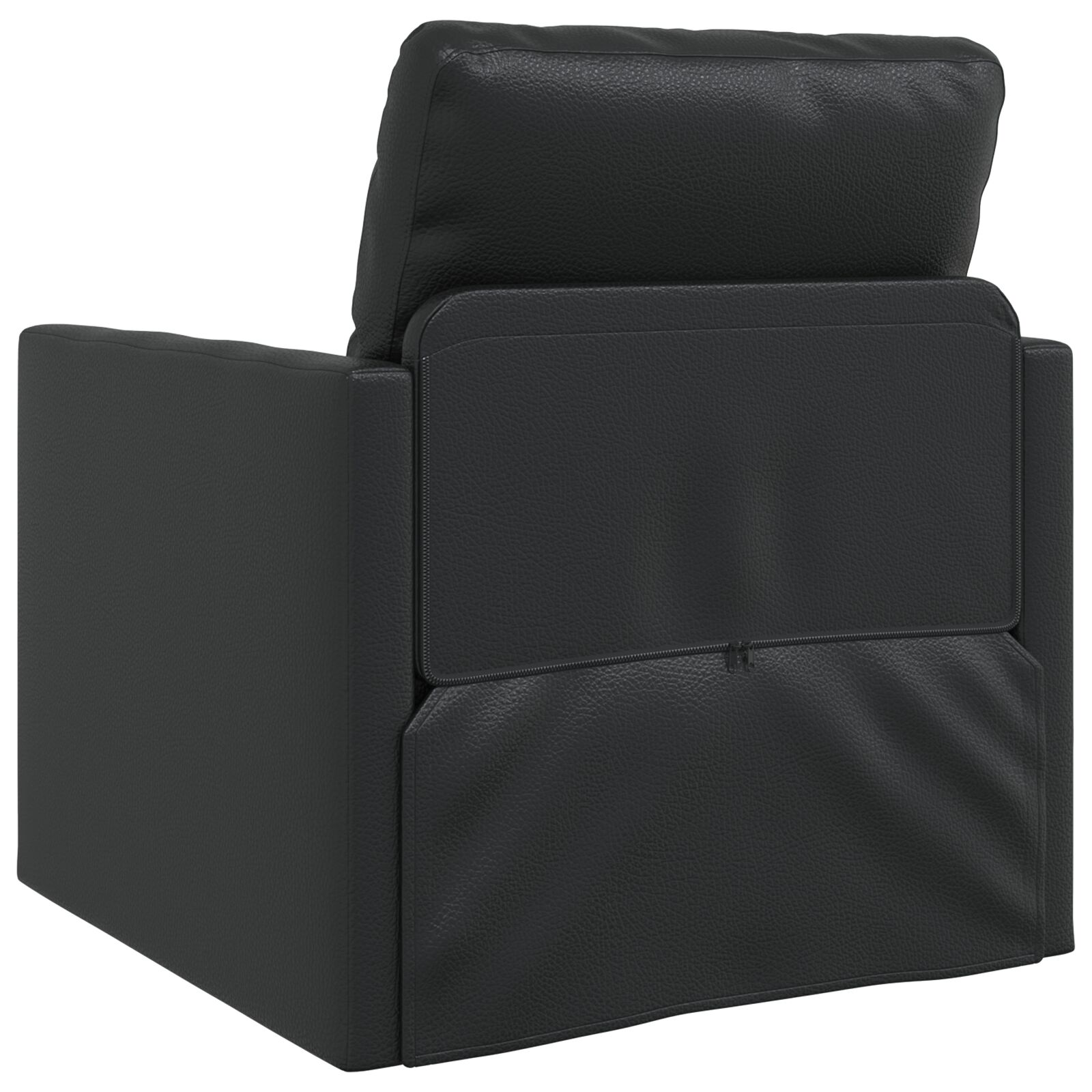 Floor sofa bed 2-in-1 fekete 74x77x81 cm műbőr Floor sofa bed 2-in-1 fekete 74x77x81 cm műbőr