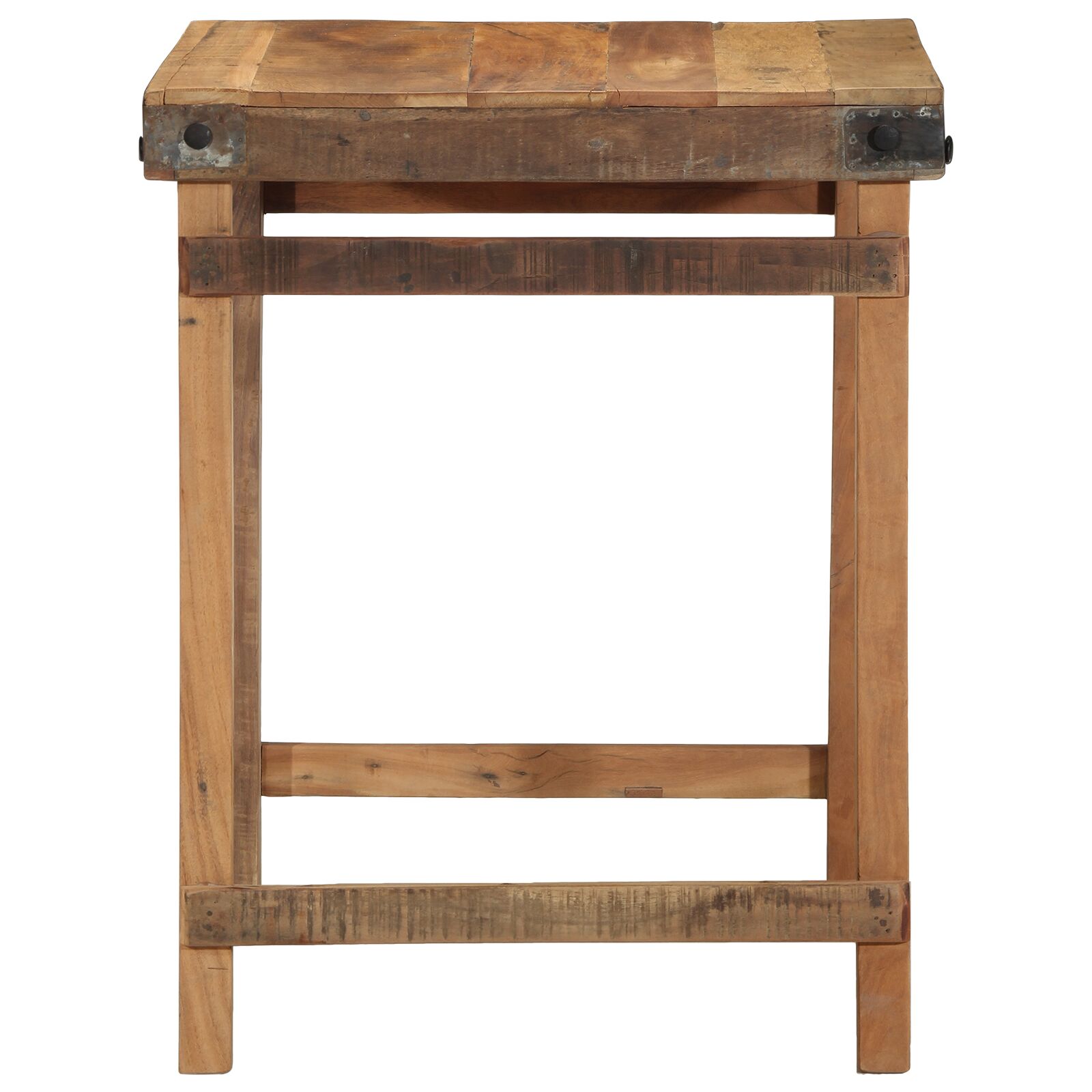 Étkezőasztal 55x60x76 cm tömör fa újrahasznosított