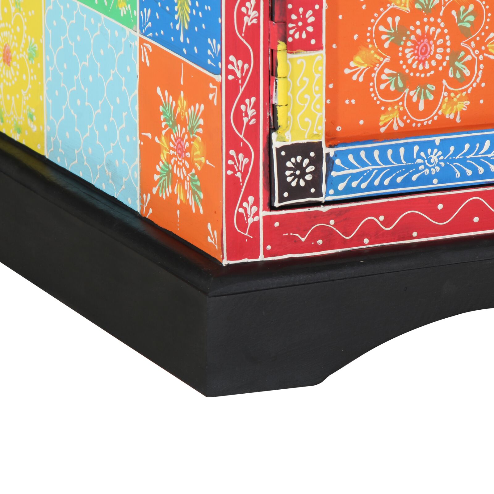 Tv szekrény színes 100x35x50 cm masszív mangófa