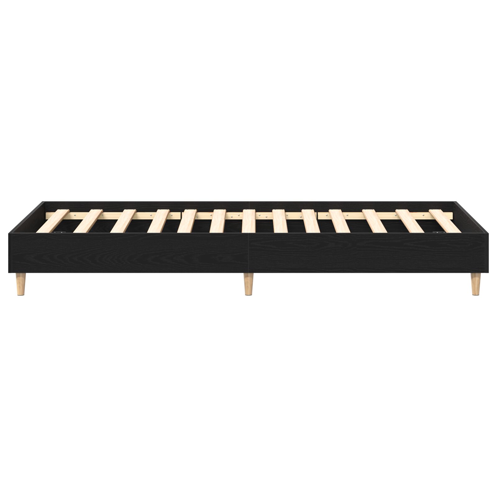 90x190 cm-es fekete tölgy merített fa ágykeret 90x190 cm-es fekete tölgy merített fa ágykeret