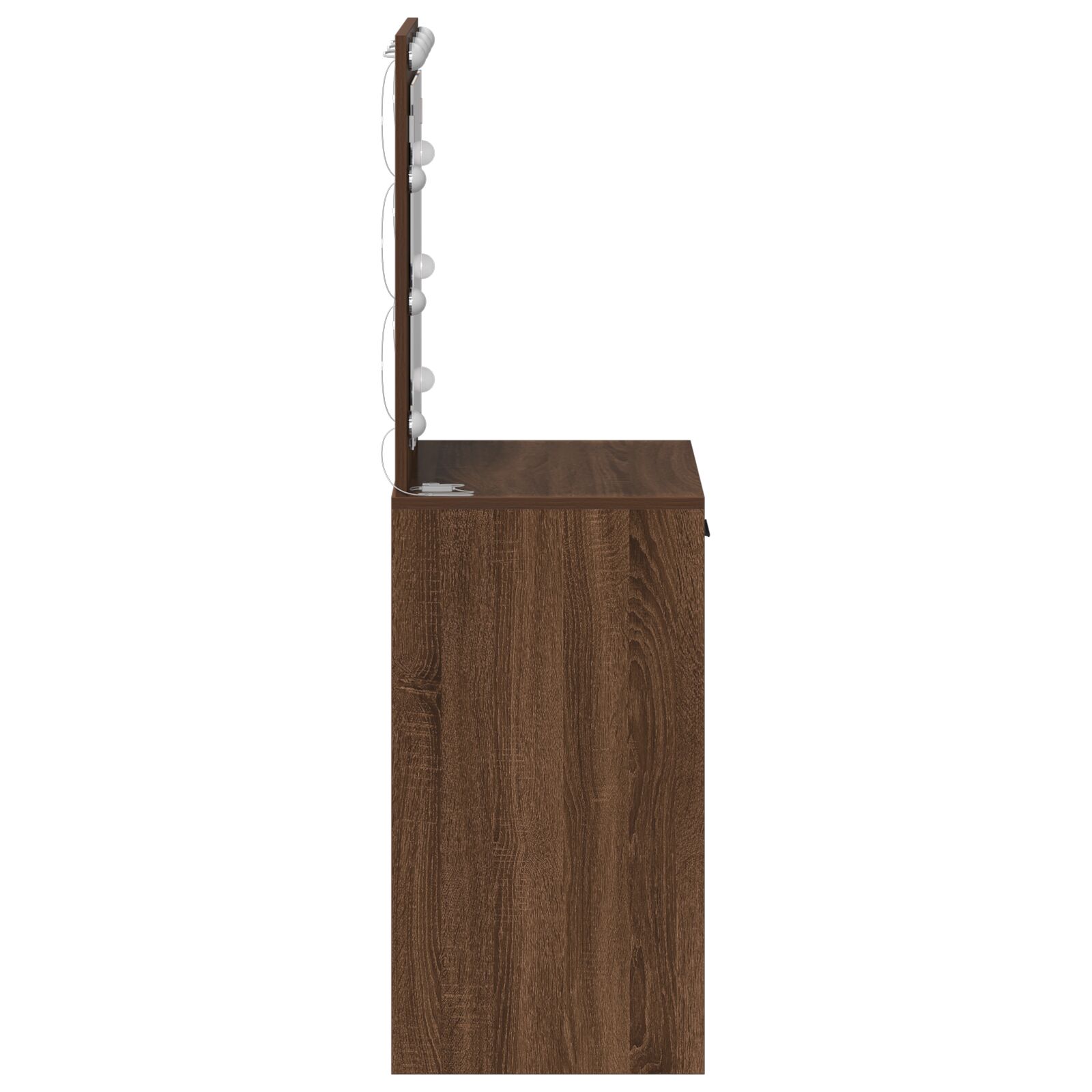Fésülködőasztal led világítással barna tölgy 50x41x135 cm