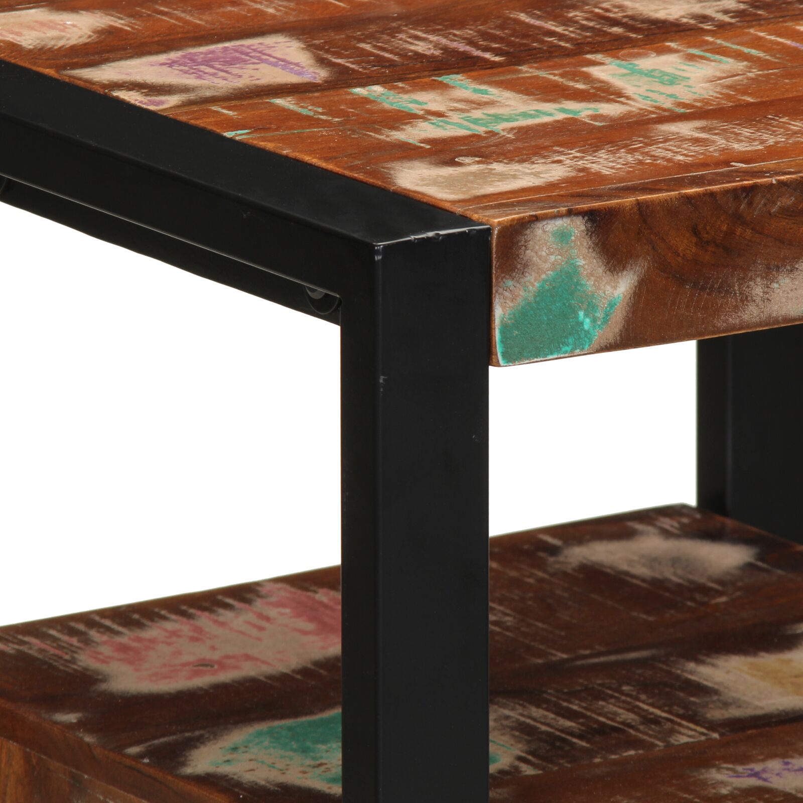 Fürdőszoba szekrény többszínű 40x35x75 cm tömör fa újrahasznosított