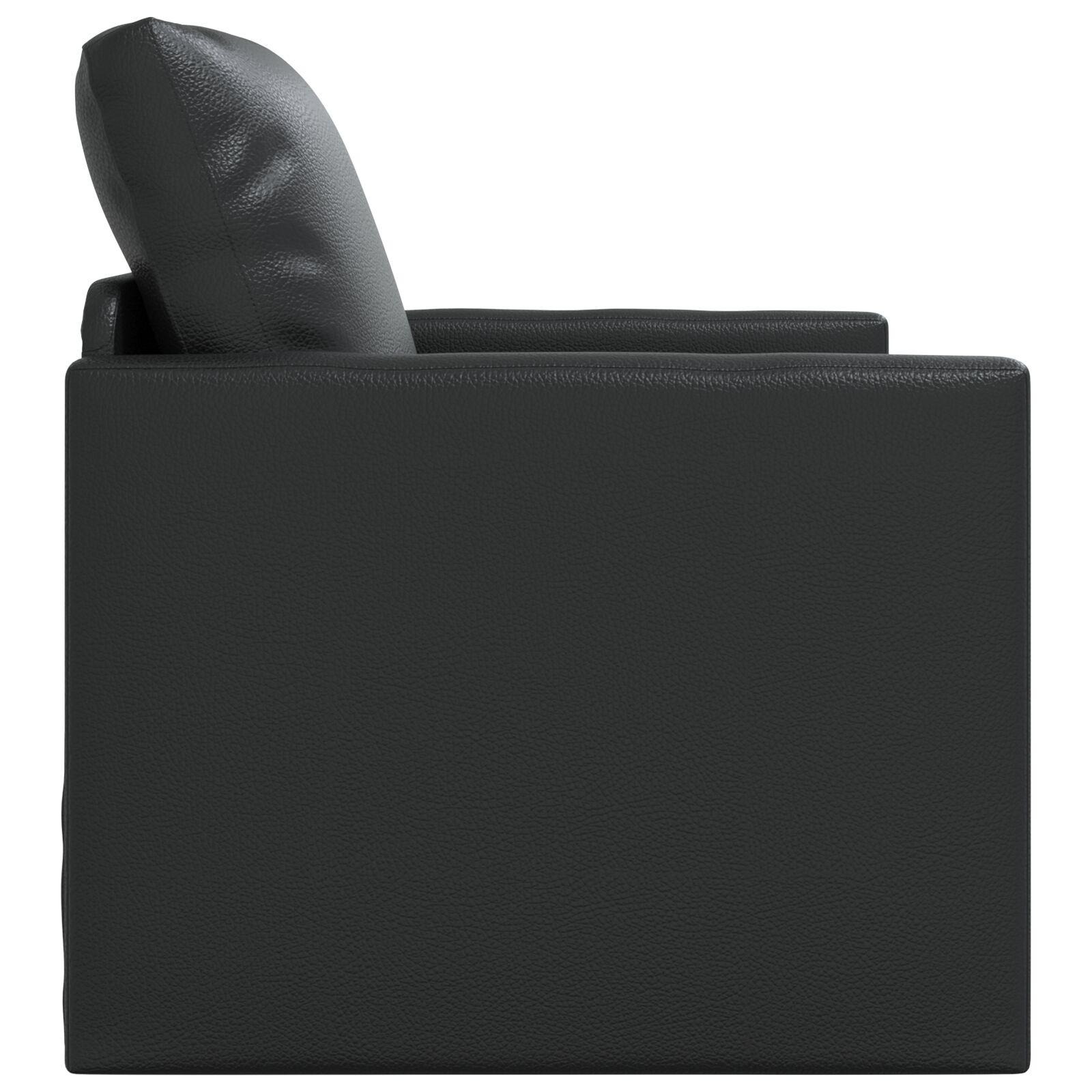 Floor sofa bed 2-in-1 fekete 74x77x81 cm műbőr Floor sofa bed 2-in-1 fekete 74x77x81 cm műbőr