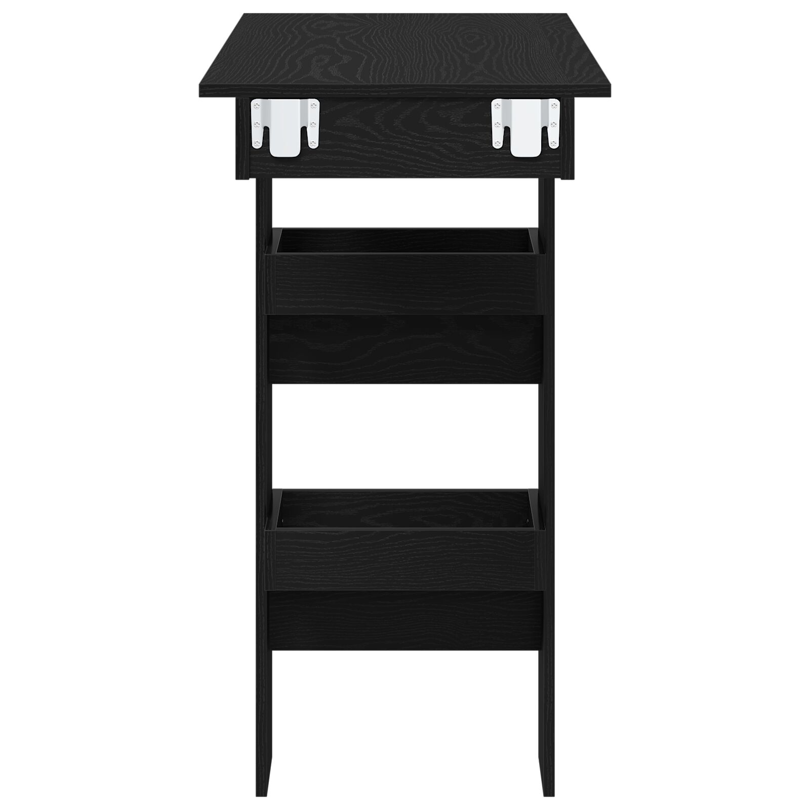 Falra szerelhető bárasztal - fekete tölgy - 102x55x103.5 cm - mérnöki fából készült