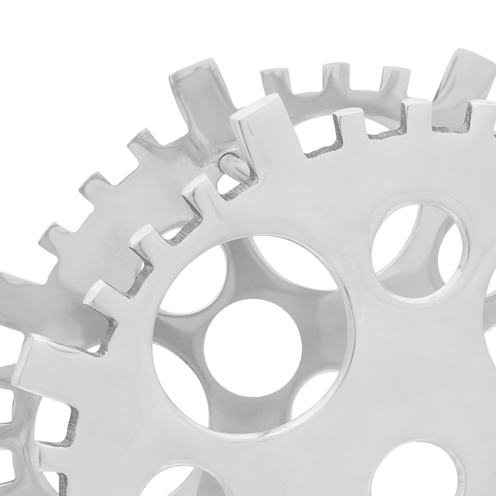 Borállvány ezüst 39x14x39 cm alumínium