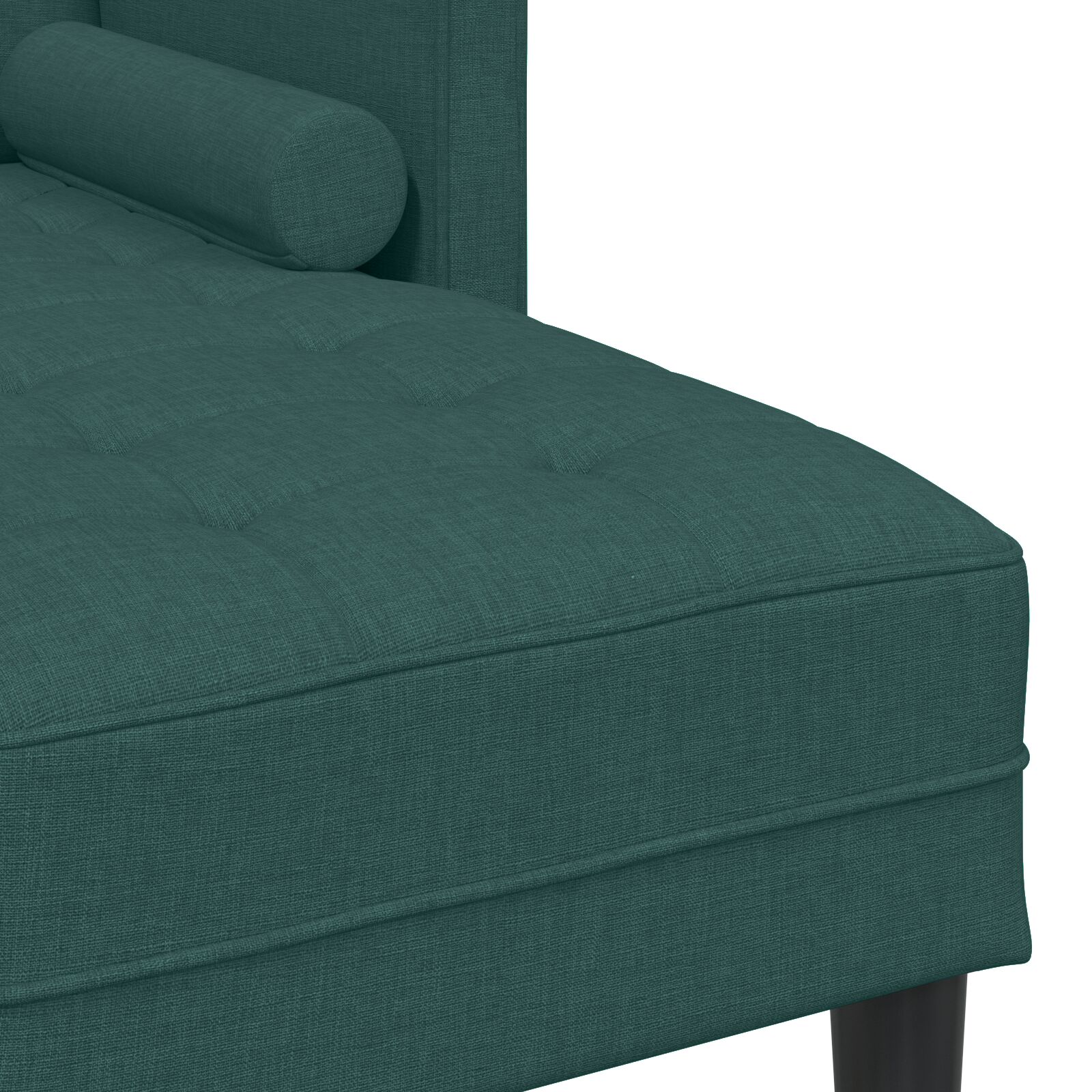 2 darabos kanapészett párnákkal, sötét zöld textil 2 darabos kanapészett párnákkal, sötét zöld textil
