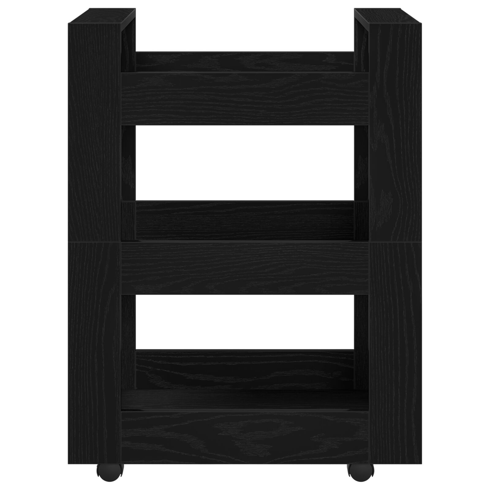 Konyhai kocsi fekete tölgy 60x45x80 cm összeszerelt fa Konyhai kocsi fekete tölgy 60x45x80 cm összeszerelt fa