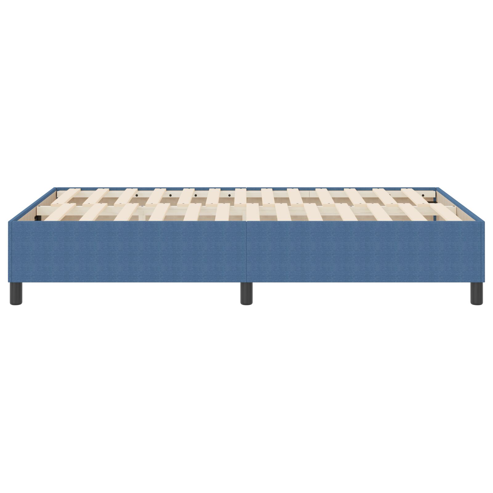 Boxspring ágy kék 120x200 cm bordás szövet Boxspring ágy kék 120x200 cm bordás szövet