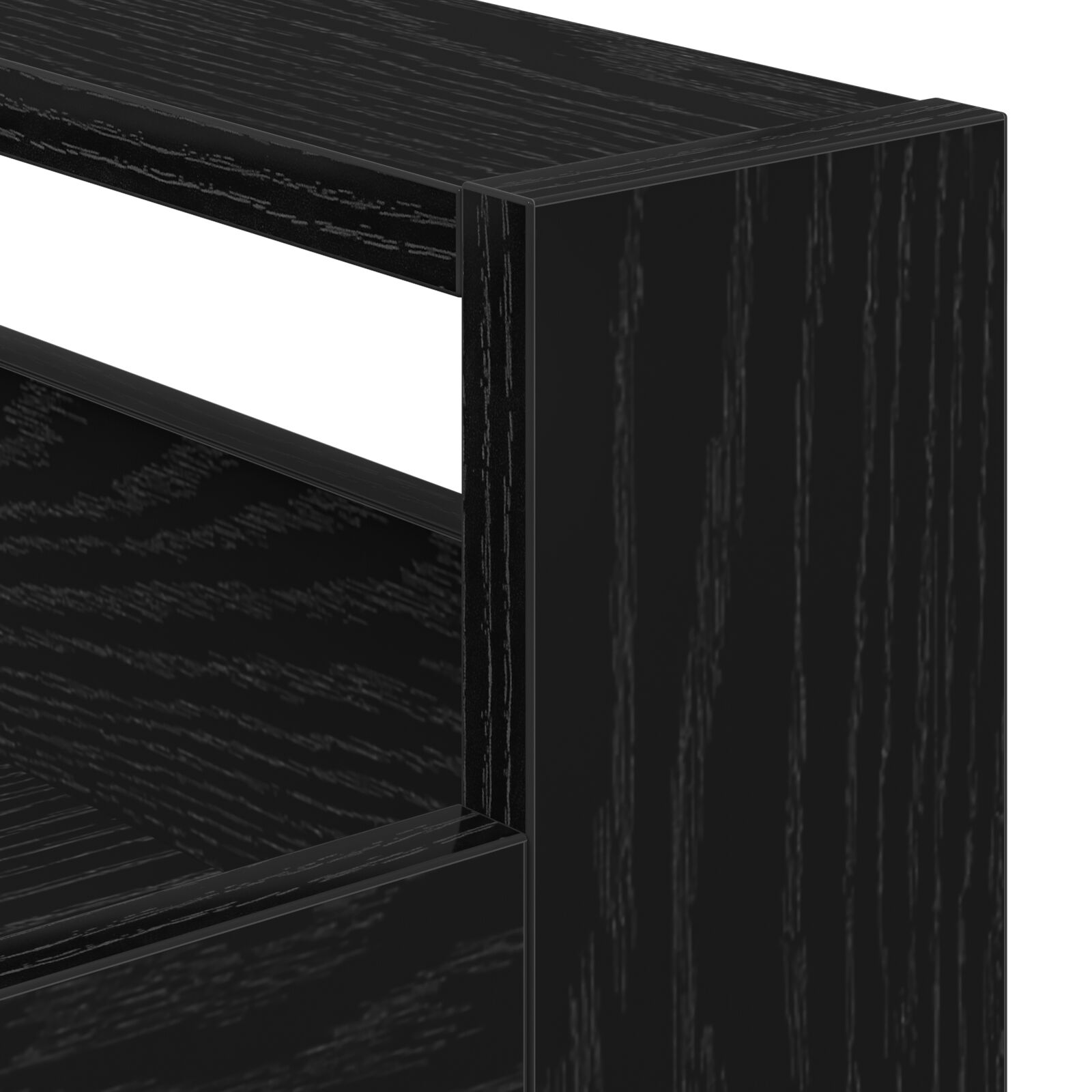 Konyhai kocsi fekete tölgy 60x45x80 cm összeszerelt fa Konyhai kocsi fekete tölgy 60x45x80 cm összeszerelt fa