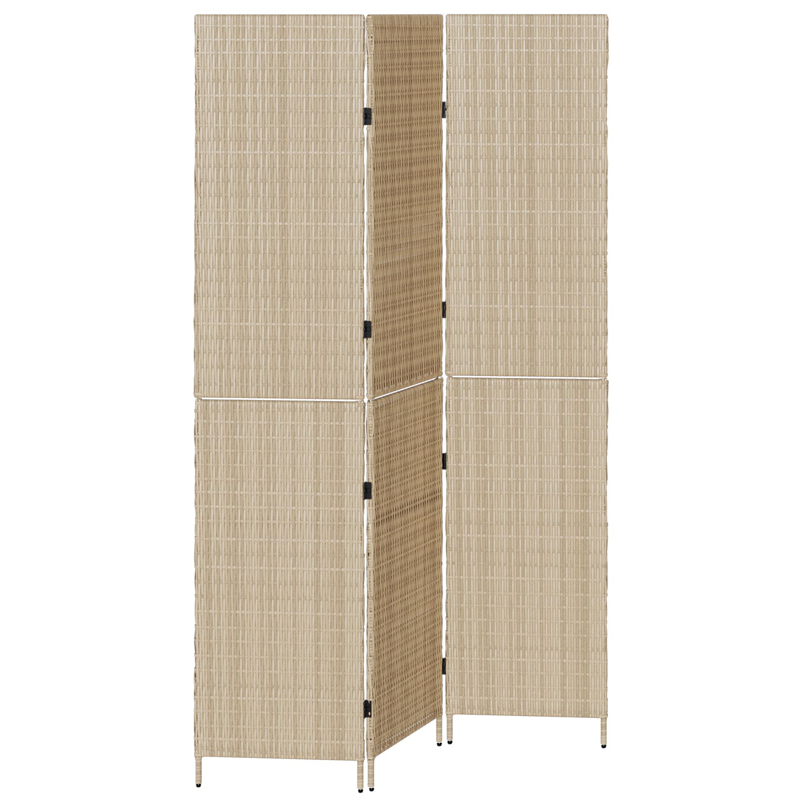 3 paneles válaszfal, hajtogatható, bézs, 146x200 cm, poli rattan 3 paneles válaszfal, hajtogatható, bézs, 146x200 cm, poli rattan
