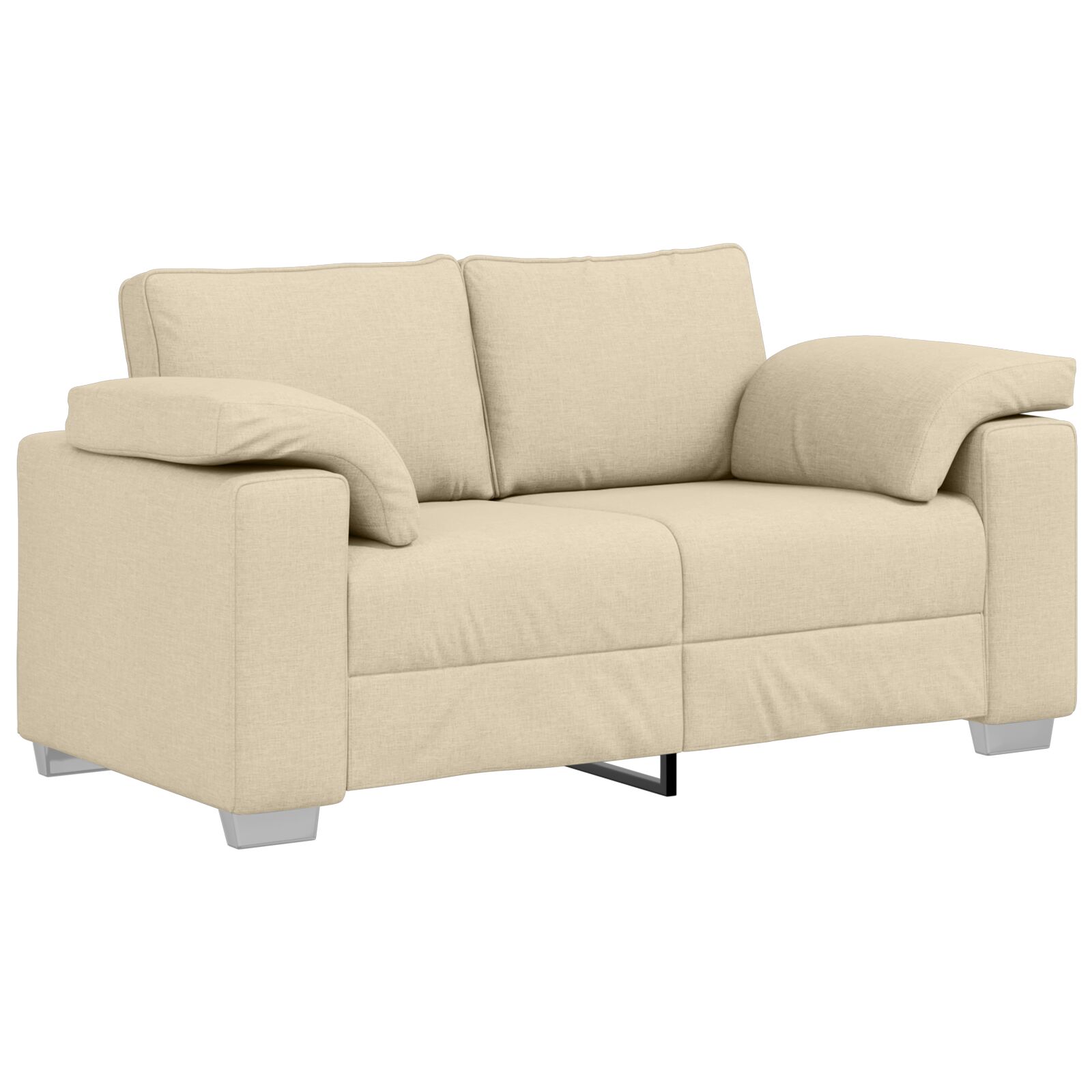 Kétfős pad krém 120 cm szövet