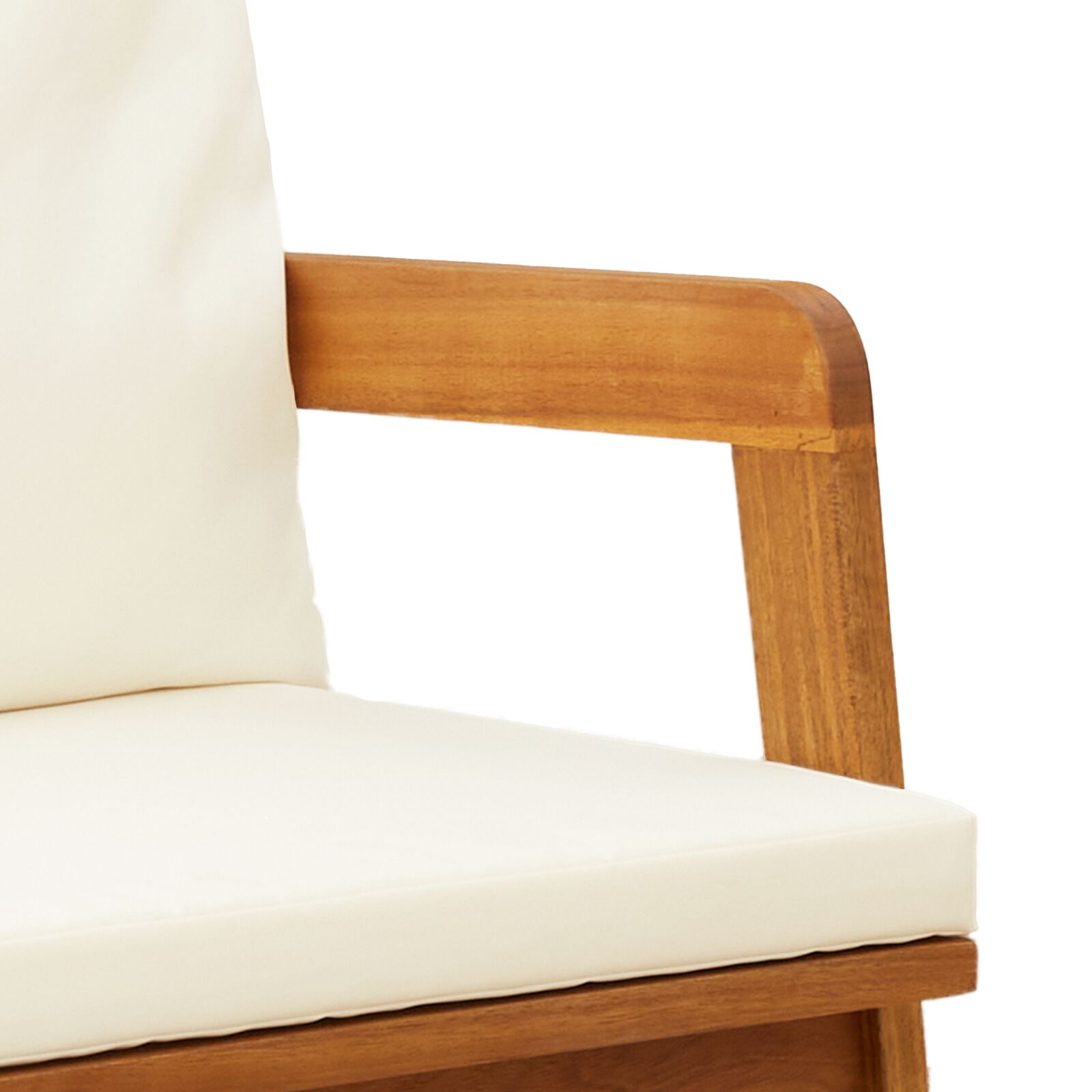 Kertibank párnákkal 115x65x71 cm tömör akácfából