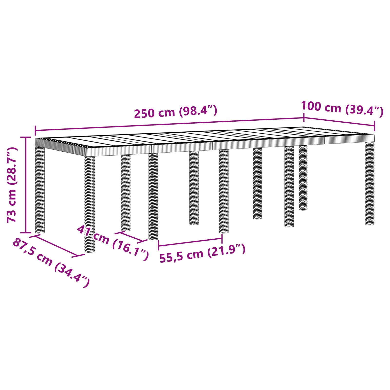 11 darabos kerti étkező szett párnákkal, világosszürke polirattan
