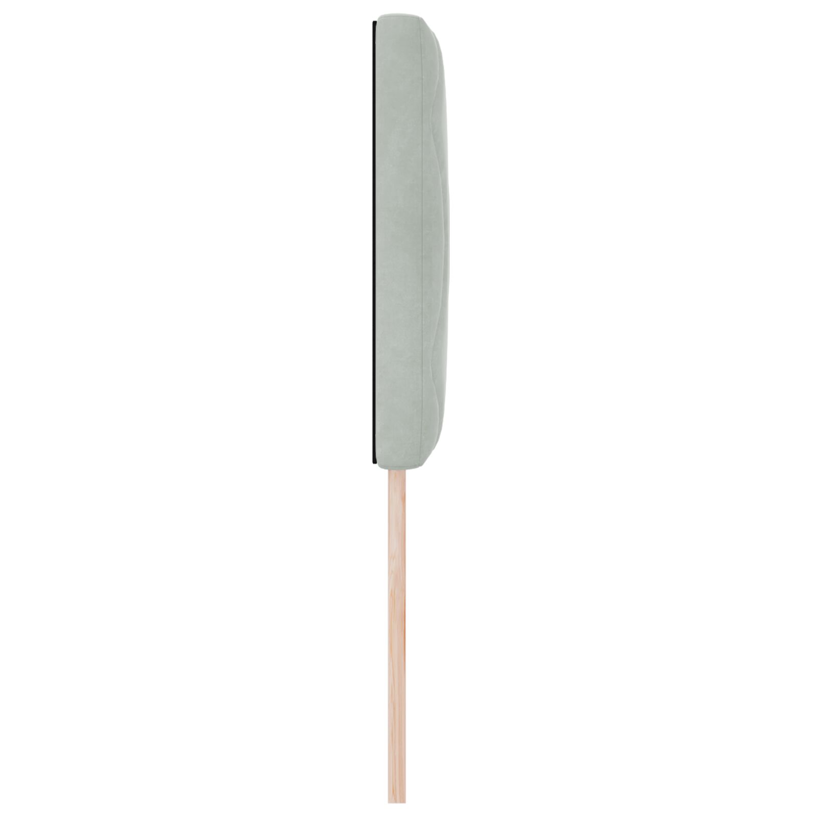 Fejtámla gyémánt blokkok design világosszürke 80 cm vastag bársony