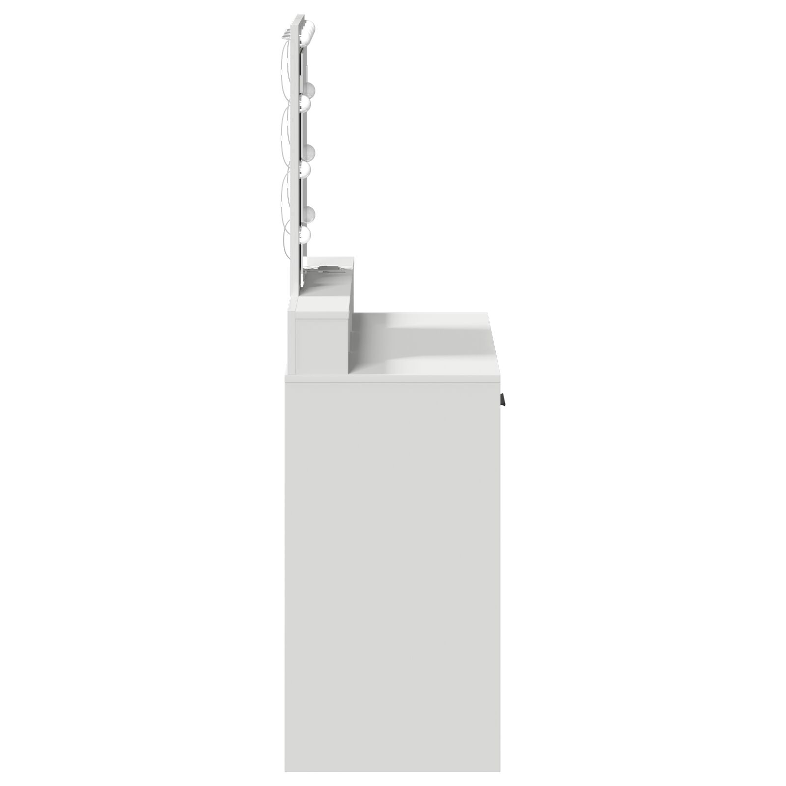 Sminkasztal led fényekkel - fehér - 79x41x140 cm