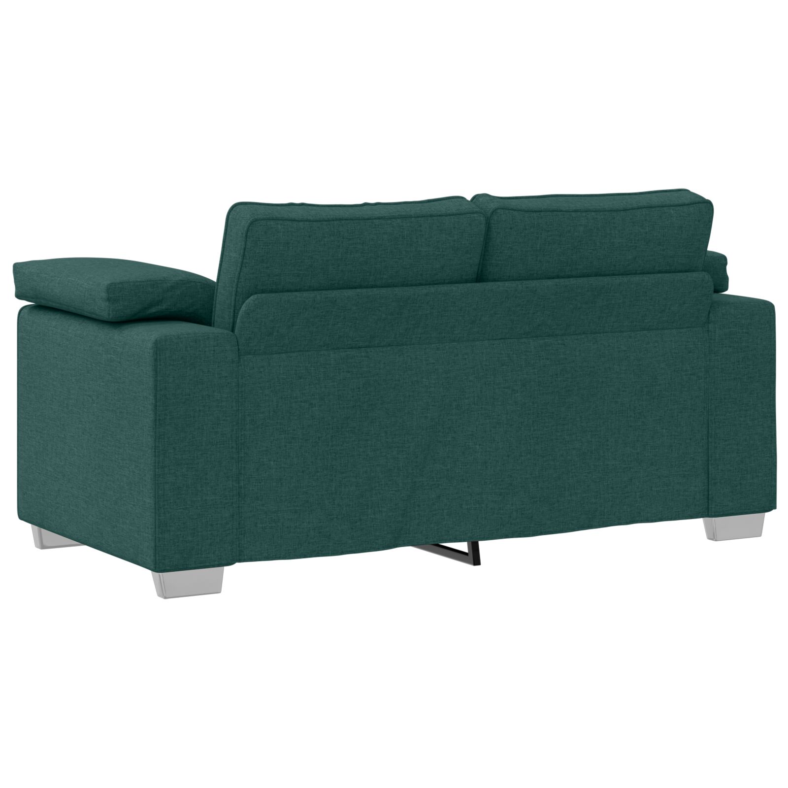 Kétszemélyes kanapé sötét zöld 120 cm szövet Kétszemélyes kanapé sötét zöld 120 cm szövet