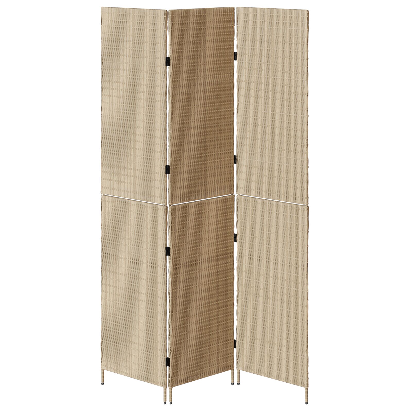3 paneles válaszfal, hajtogatható, bézs, 146x200 cm, poli rattan 3 paneles válaszfal, hajtogatható, bézs, 146x200 cm, poli rattan