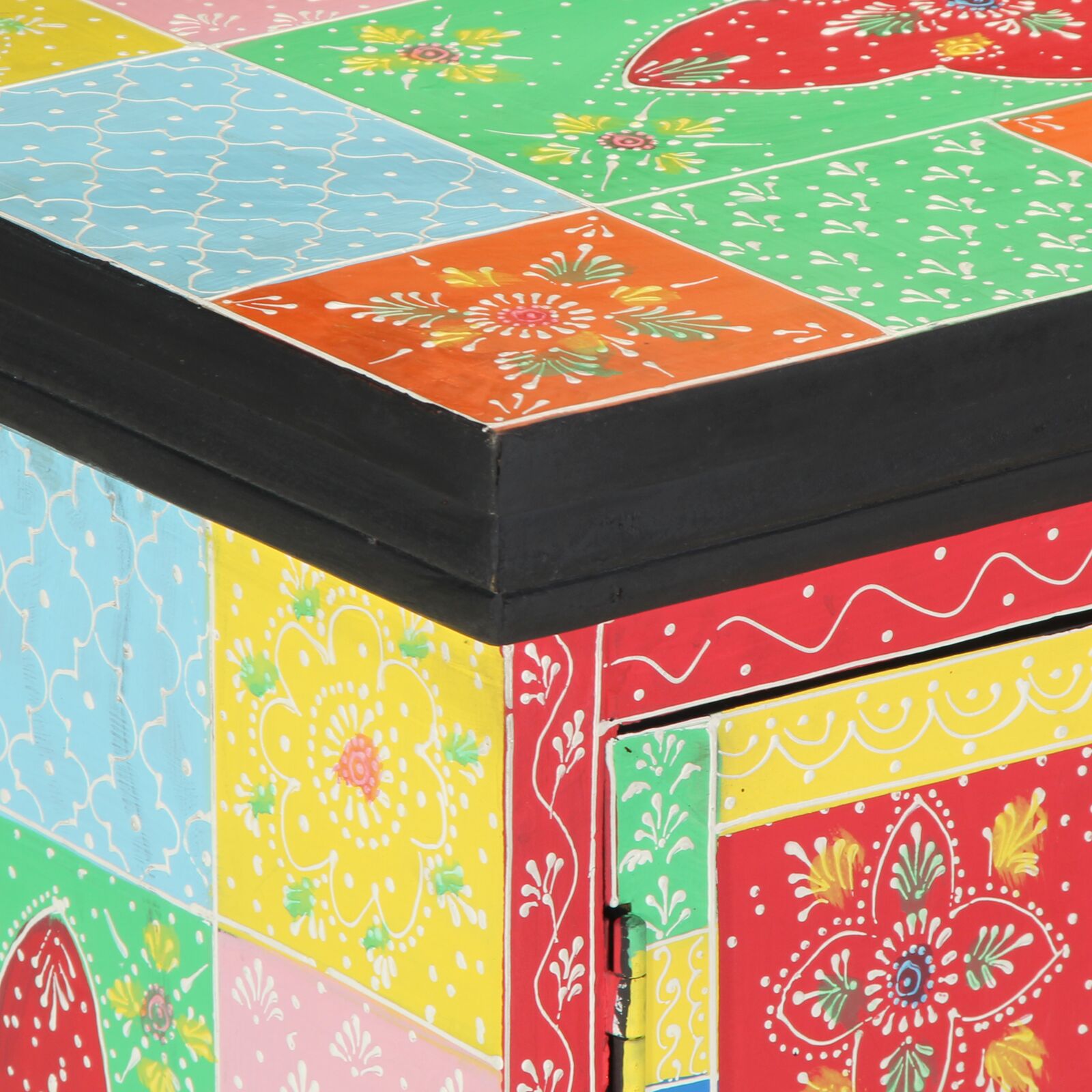 Tv szekrény színes 100x35x50 cm masszív mangófa