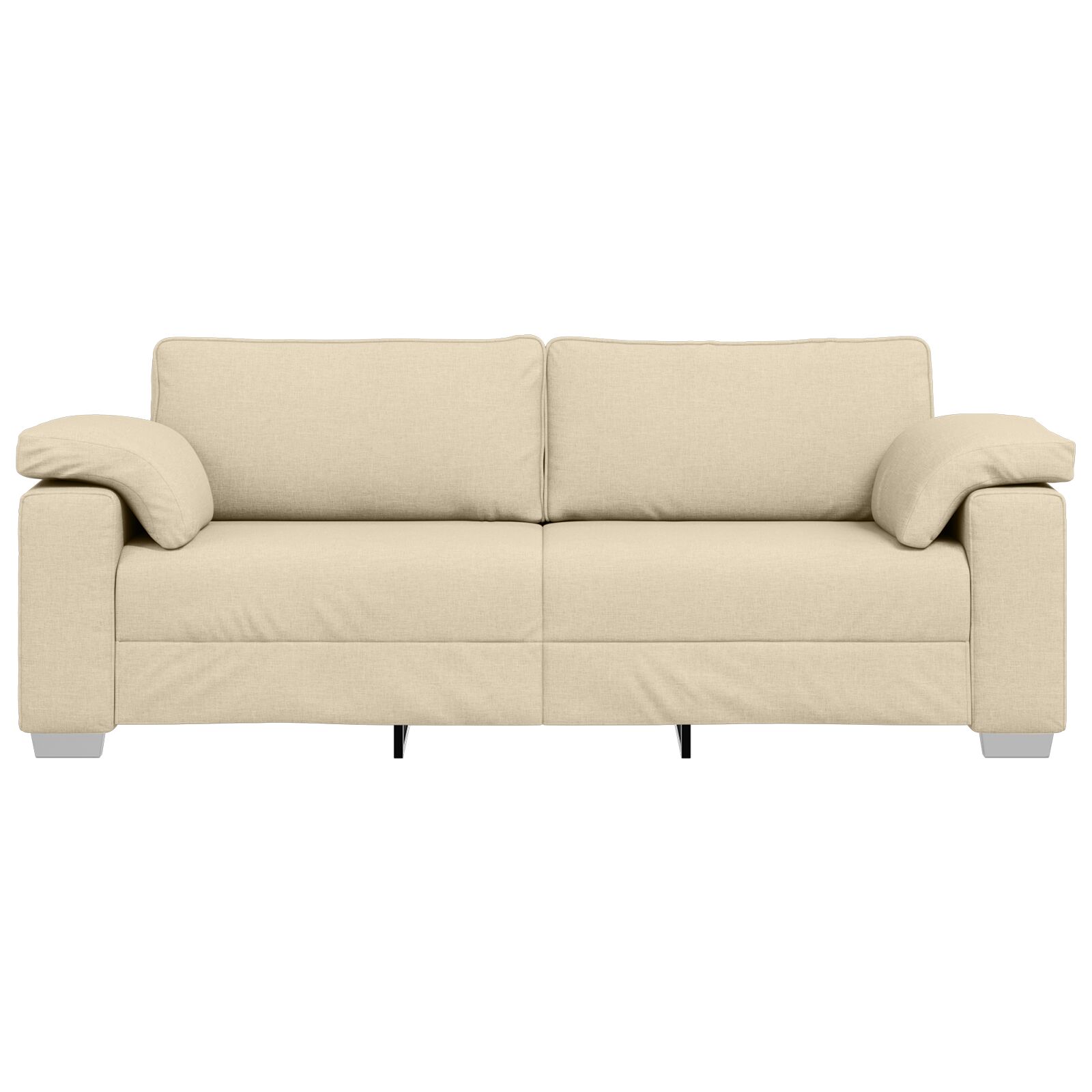 3-fős kanapé krém 178 cm szövet